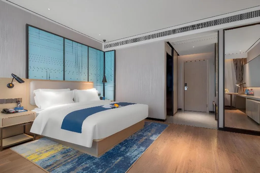 Bed in Echarm Hotel Zhuzhou Liling