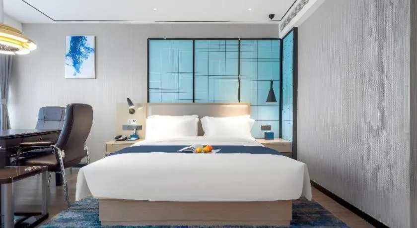 Bed in Echarm Hotel Zhuzhou Liling