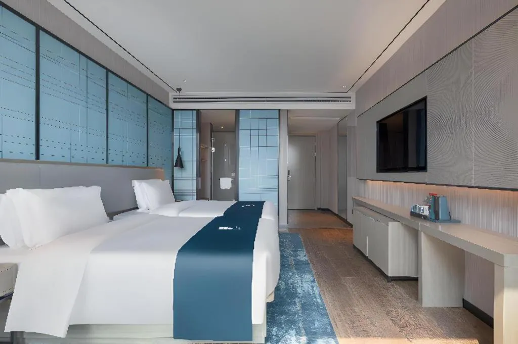 Bed in Echarm Hotel Zhuzhou Liling