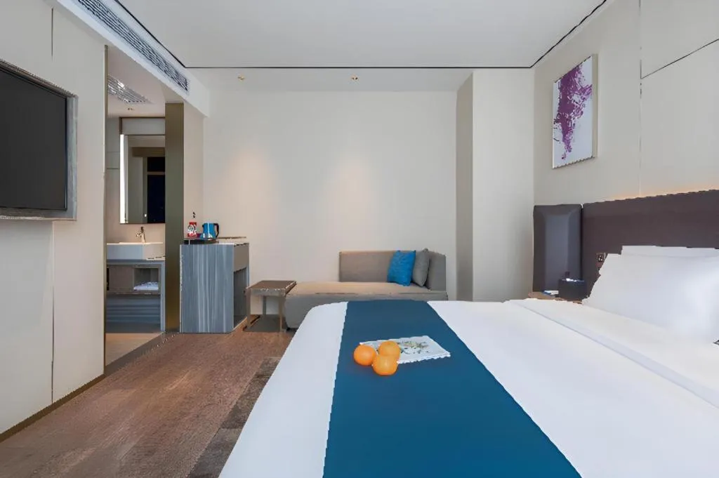 Bed in Echarm Hotel Zhuzhou Liling