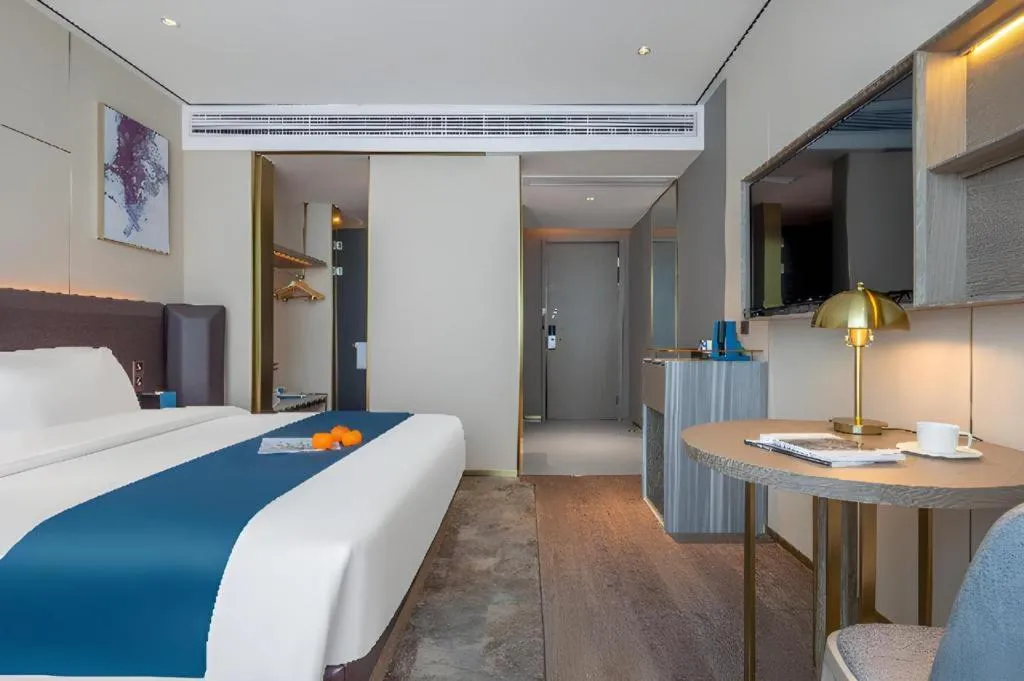 Bed in Echarm Hotel Zhuzhou Liling