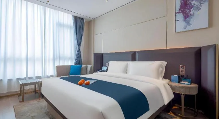 Bed in Echarm Hotel Zhuzhou Liling