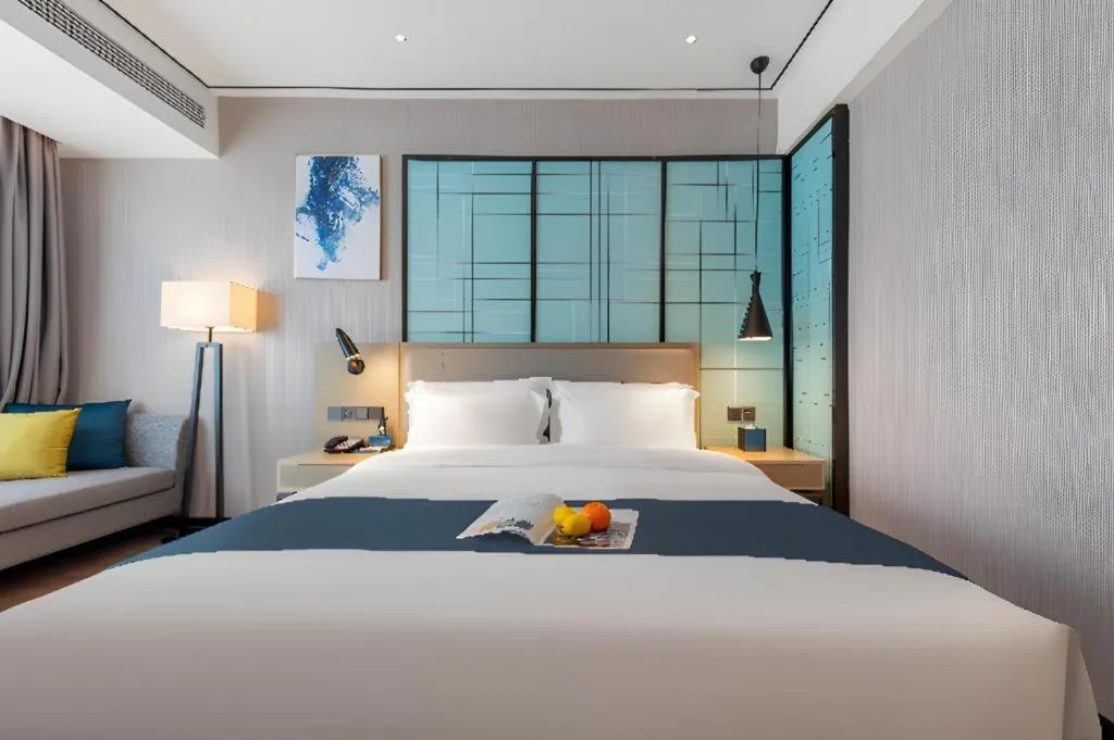 Bed in Echarm Hotel Zhuzhou Liling