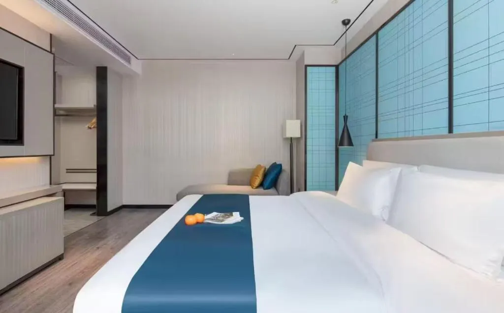 Bed in Echarm Hotel Zhuzhou Liling