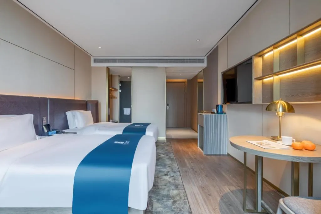 Bed in Echarm Hotel Zhuzhou Liling