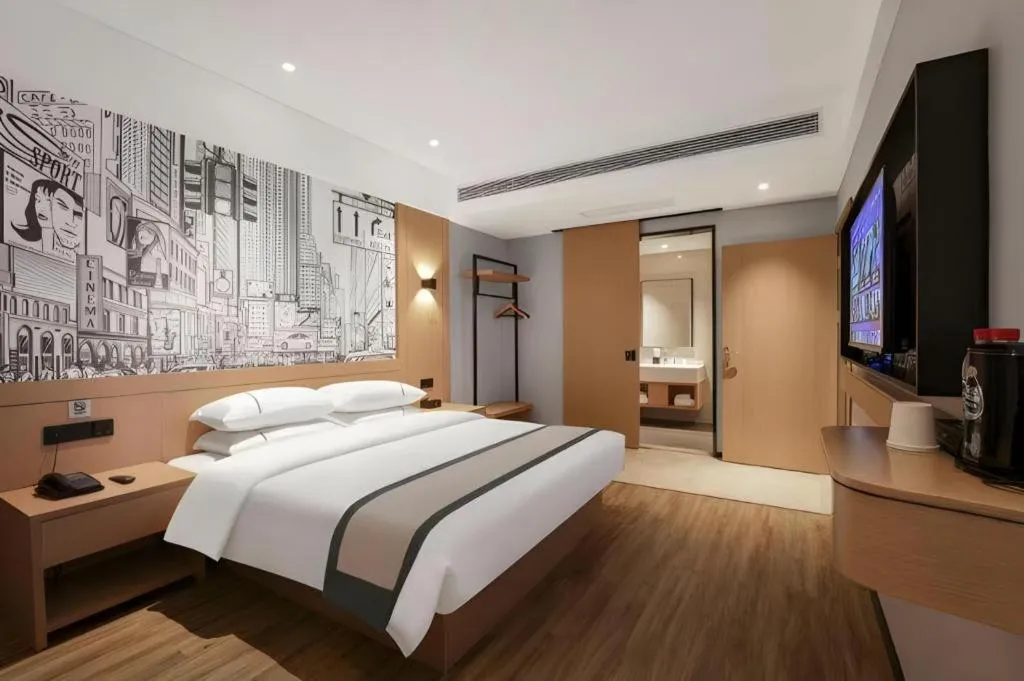 Bed in City Comfort Inn Yichang Sanxia Airport