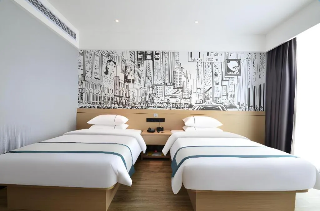 Bed in City Comfort Inn Yichang Sanxia Airport