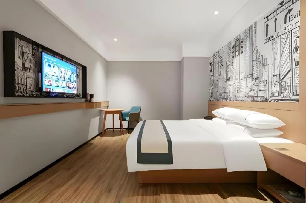 Bed in City Comfort Inn Yichang Sanxia Airport