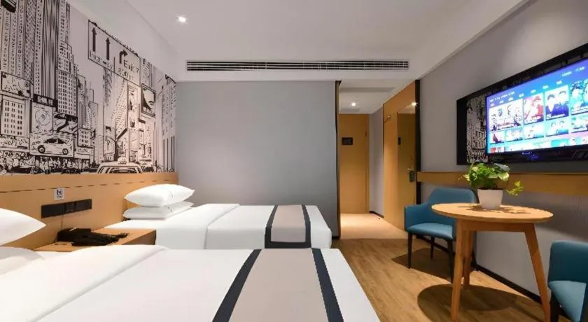 Bed in City Comfort Inn Yichang Sanxia Airport