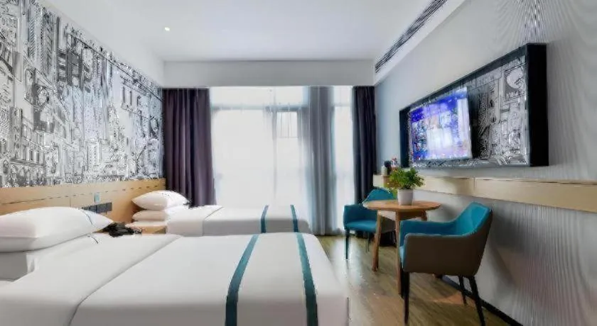 Bed in City Comfort Inn Yichang Sanxia Airport