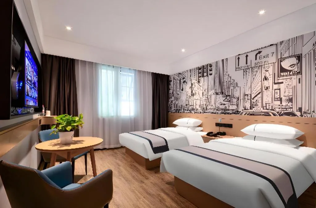 Bed in City Comfort Inn Yichang Sanxia Airport