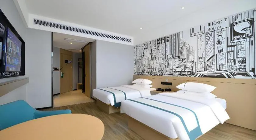 Bed in City Comfort Inn Yichang Sanxia Airport