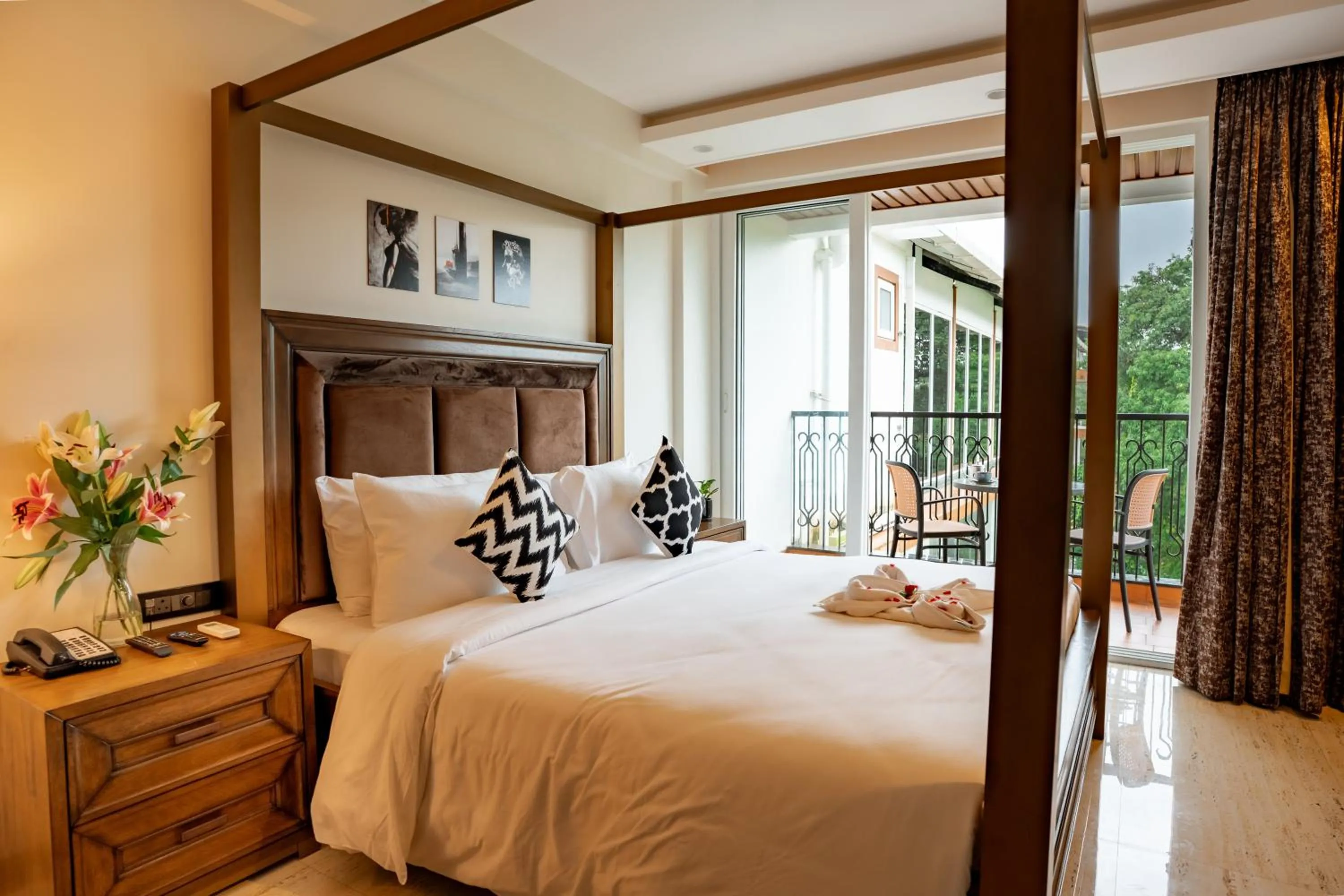 Bed in The Tanisi Resorts & Pool Villas, Candolim