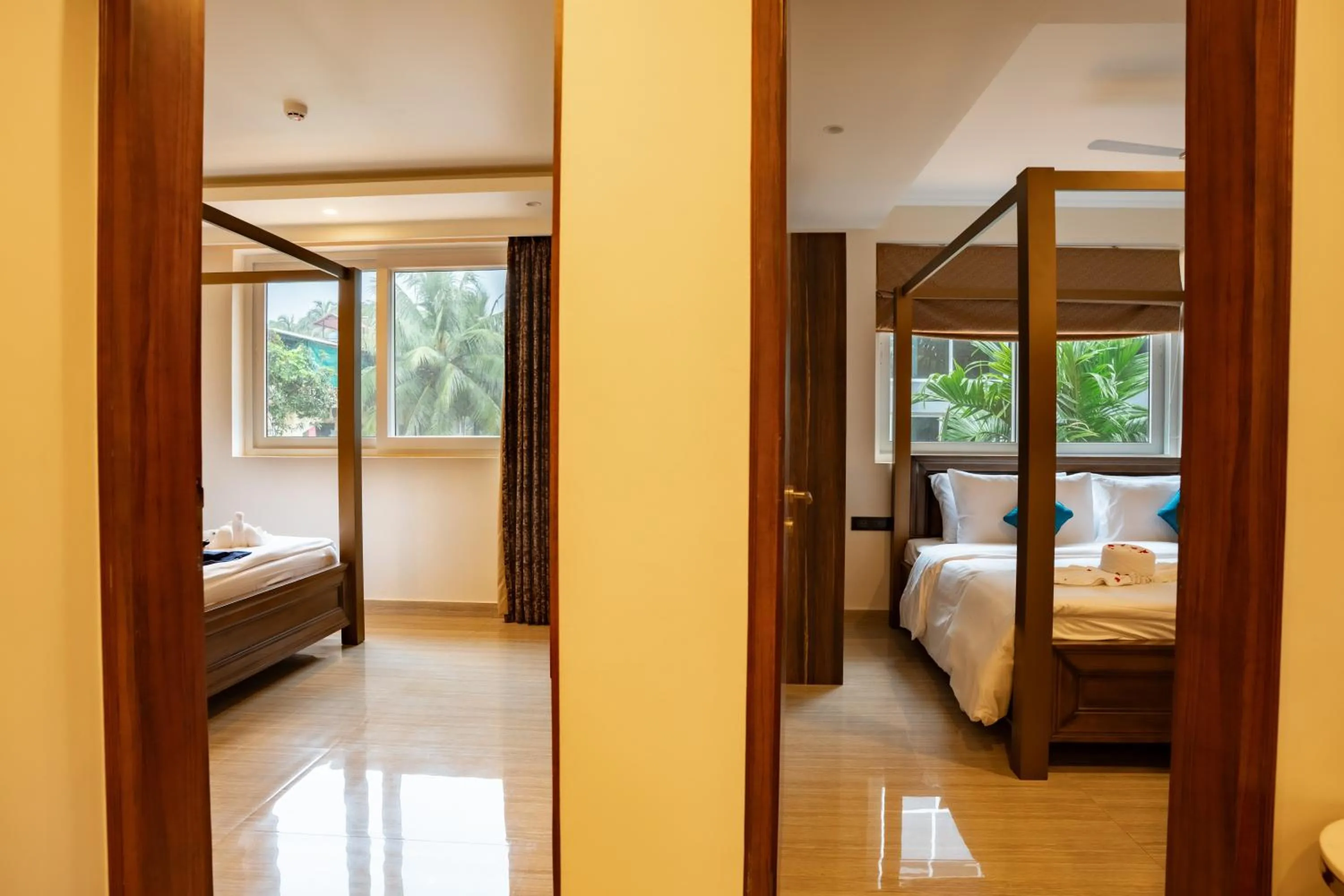 Bed in The Tanisi Resorts & Pool Villas, Candolim