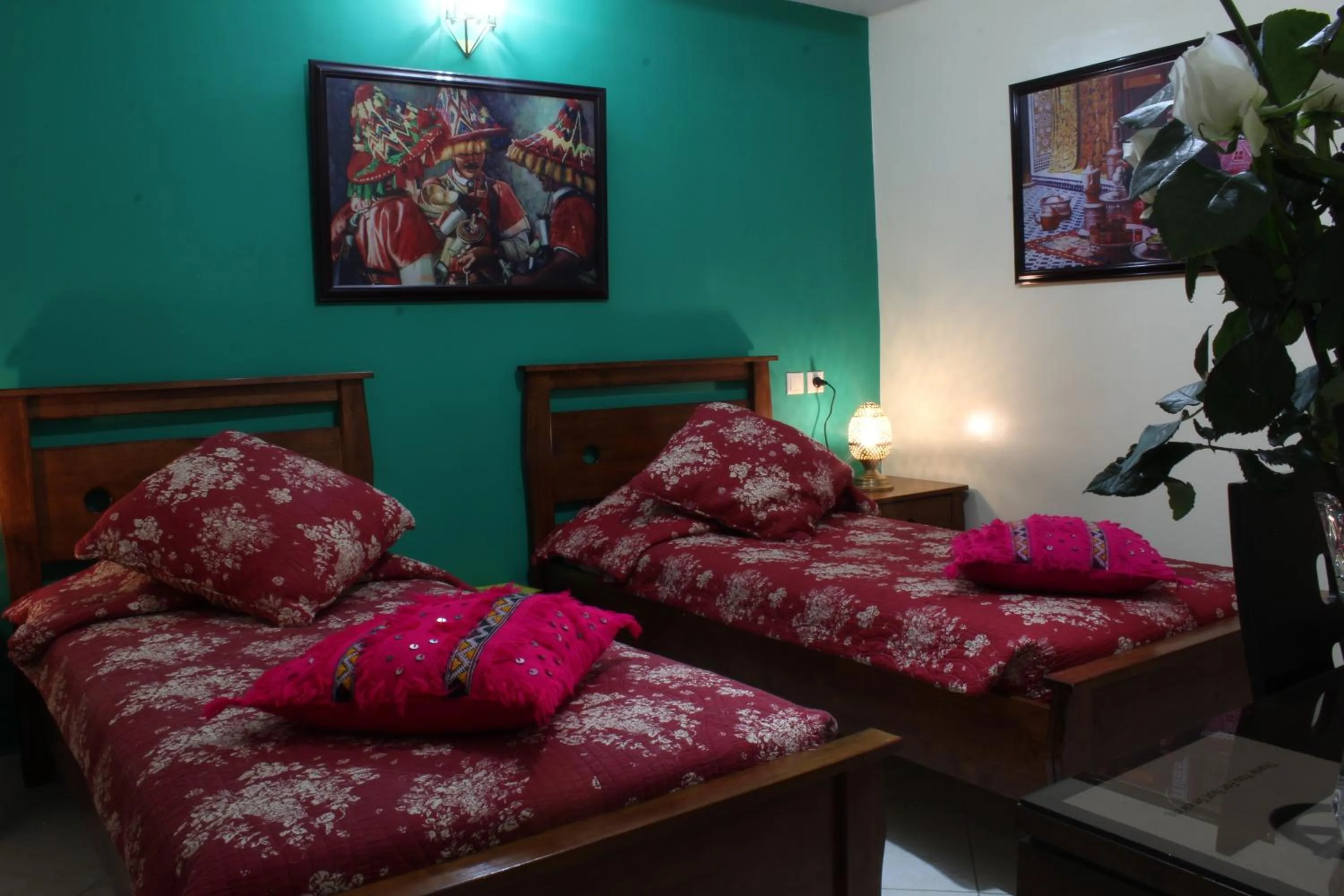 Bedroom, Bed in Riad Mimosa