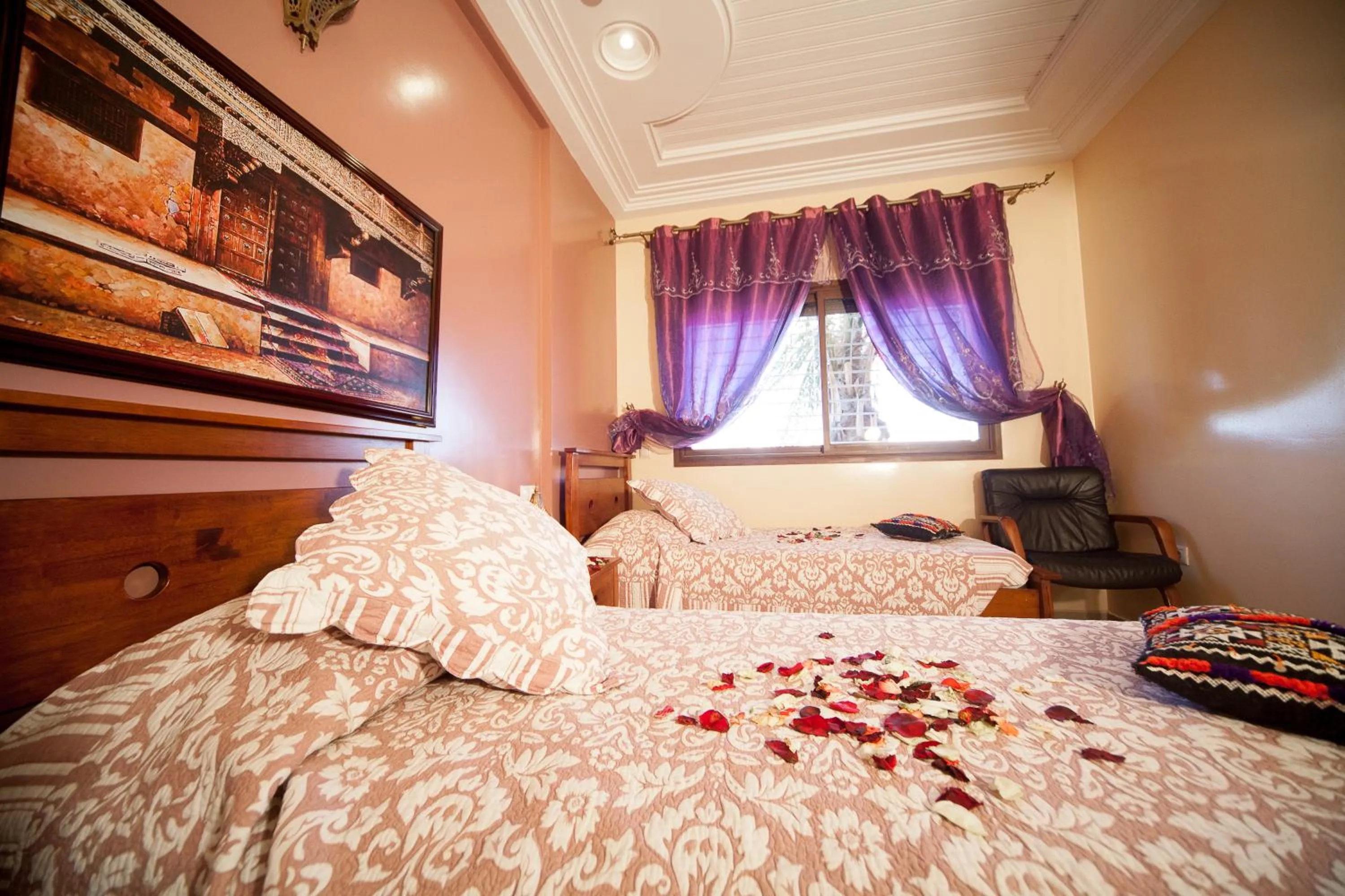 Bedroom, Bed in Riad Mimosa