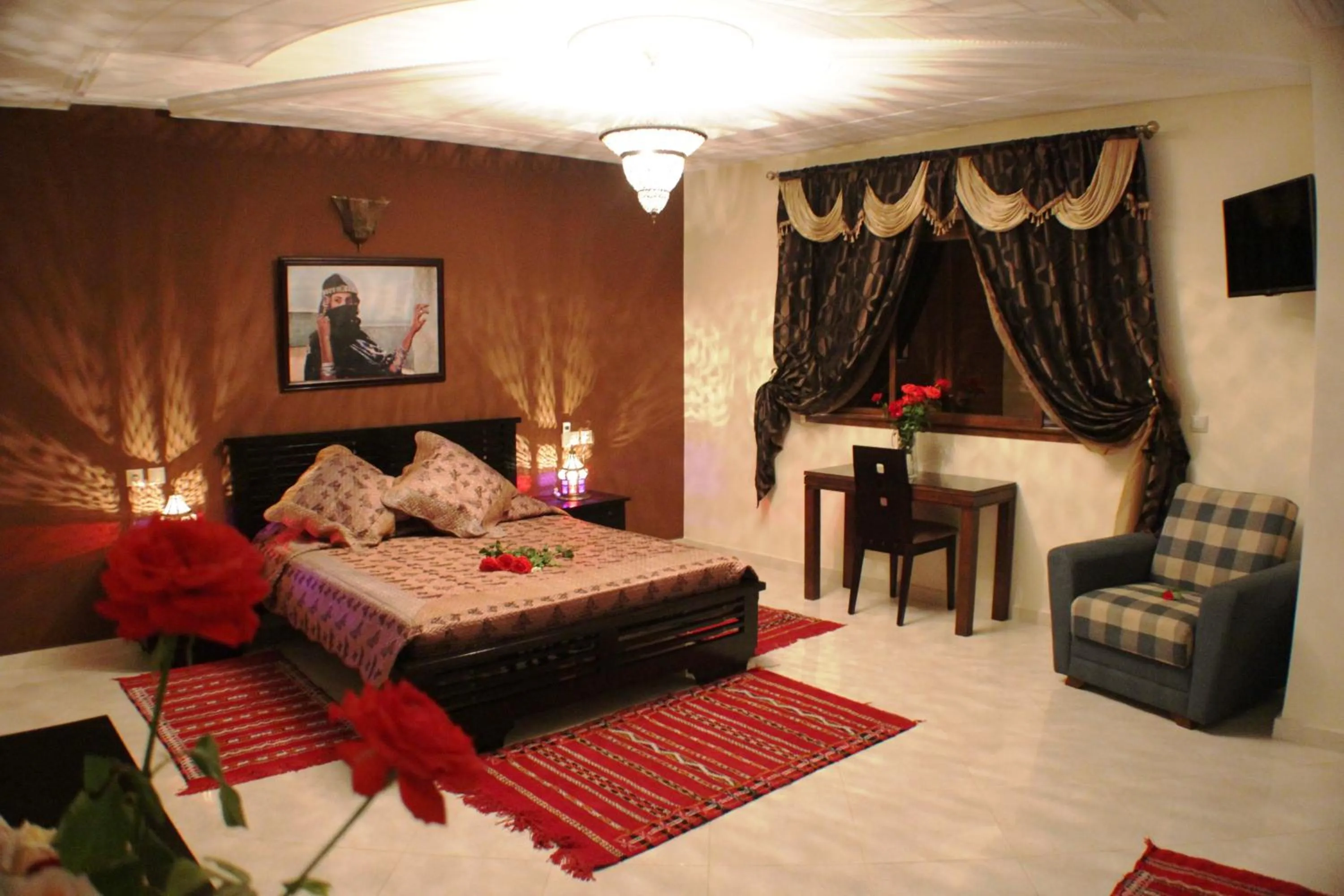 Bedroom, Bed in Riad Mimosa