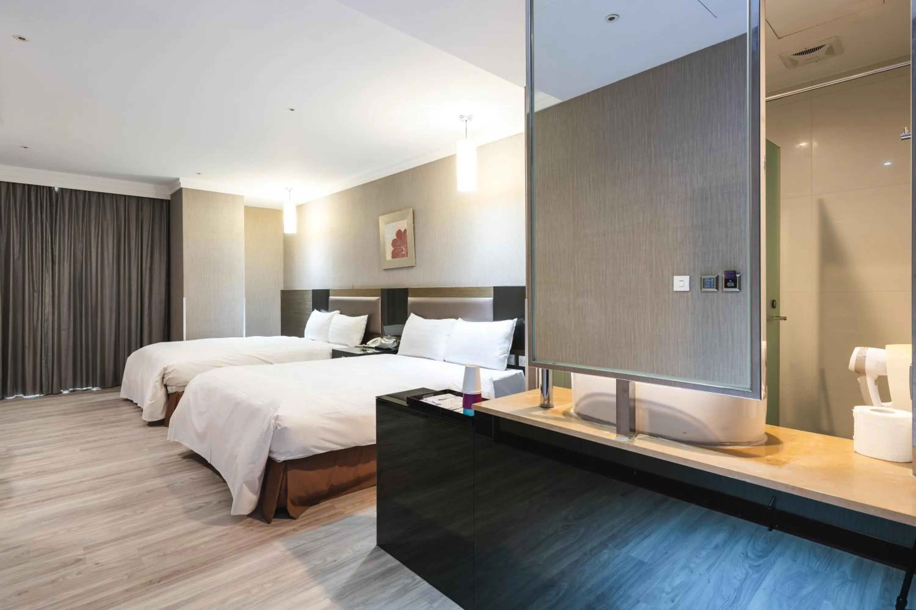 Bed in Shianghu Boutique Hotel