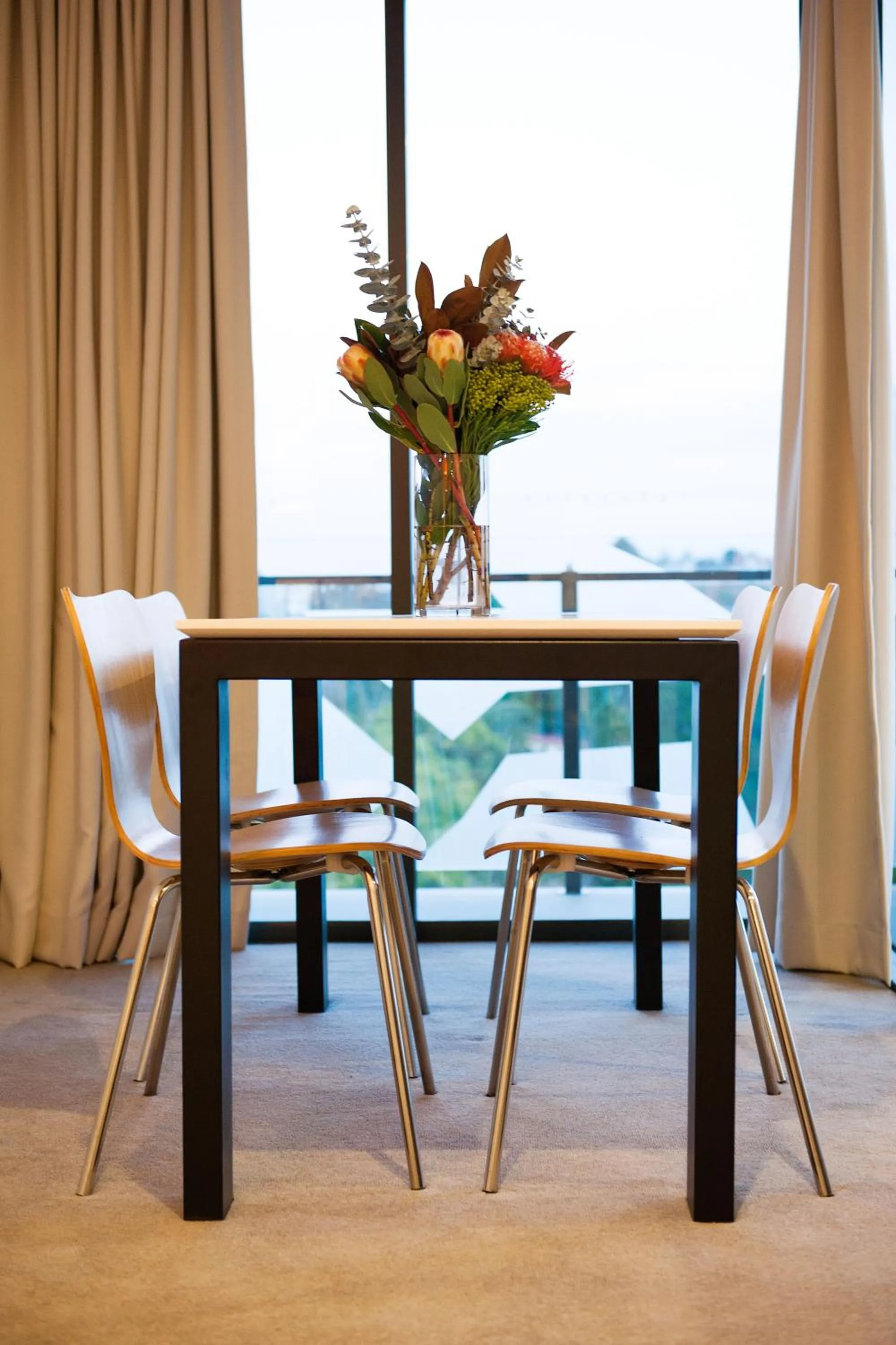 Dining area in Vine Apartments South Brisbane
