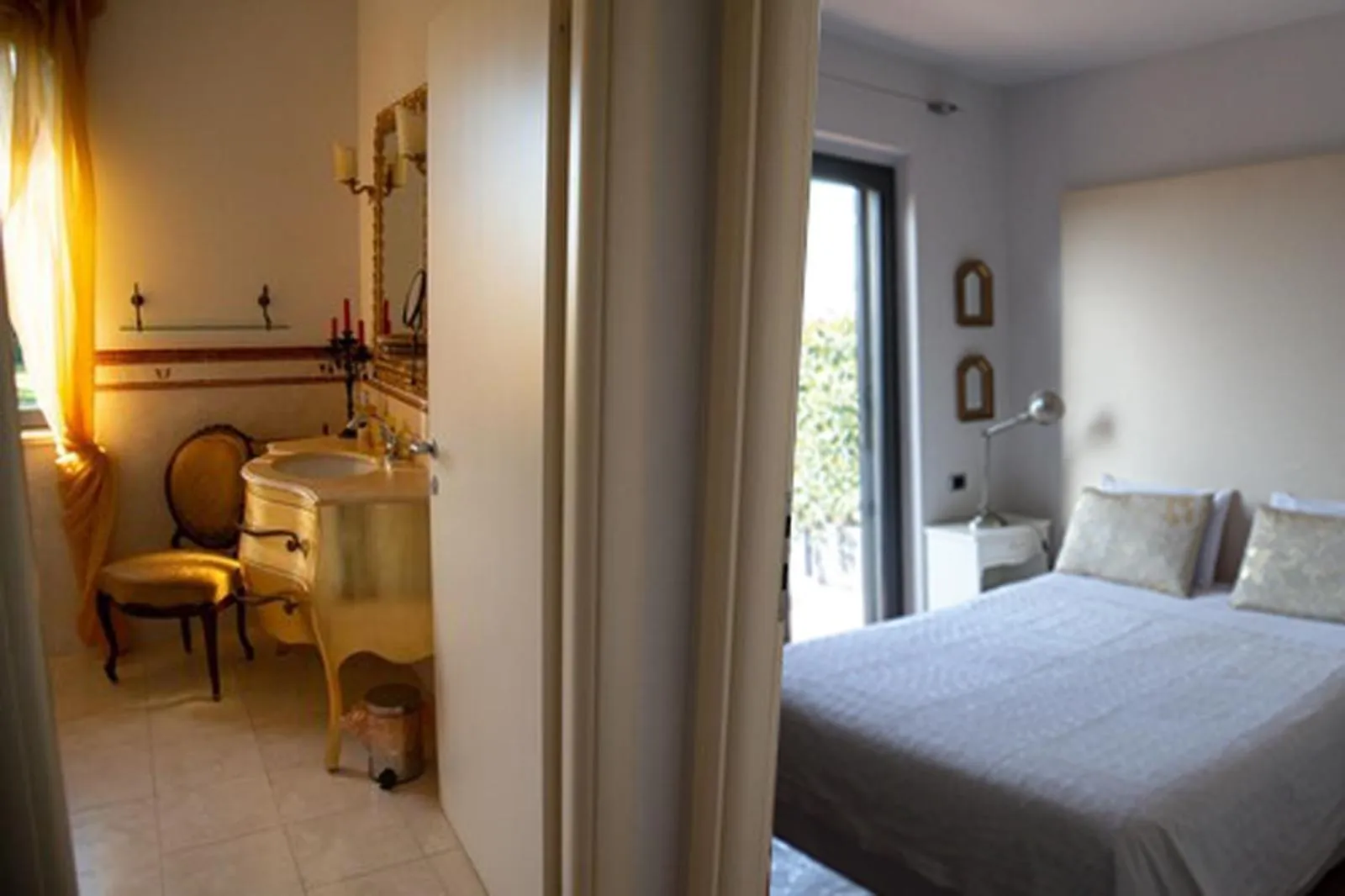 Bathroom, Bed in Bed and breakfast Ellera Viterbo