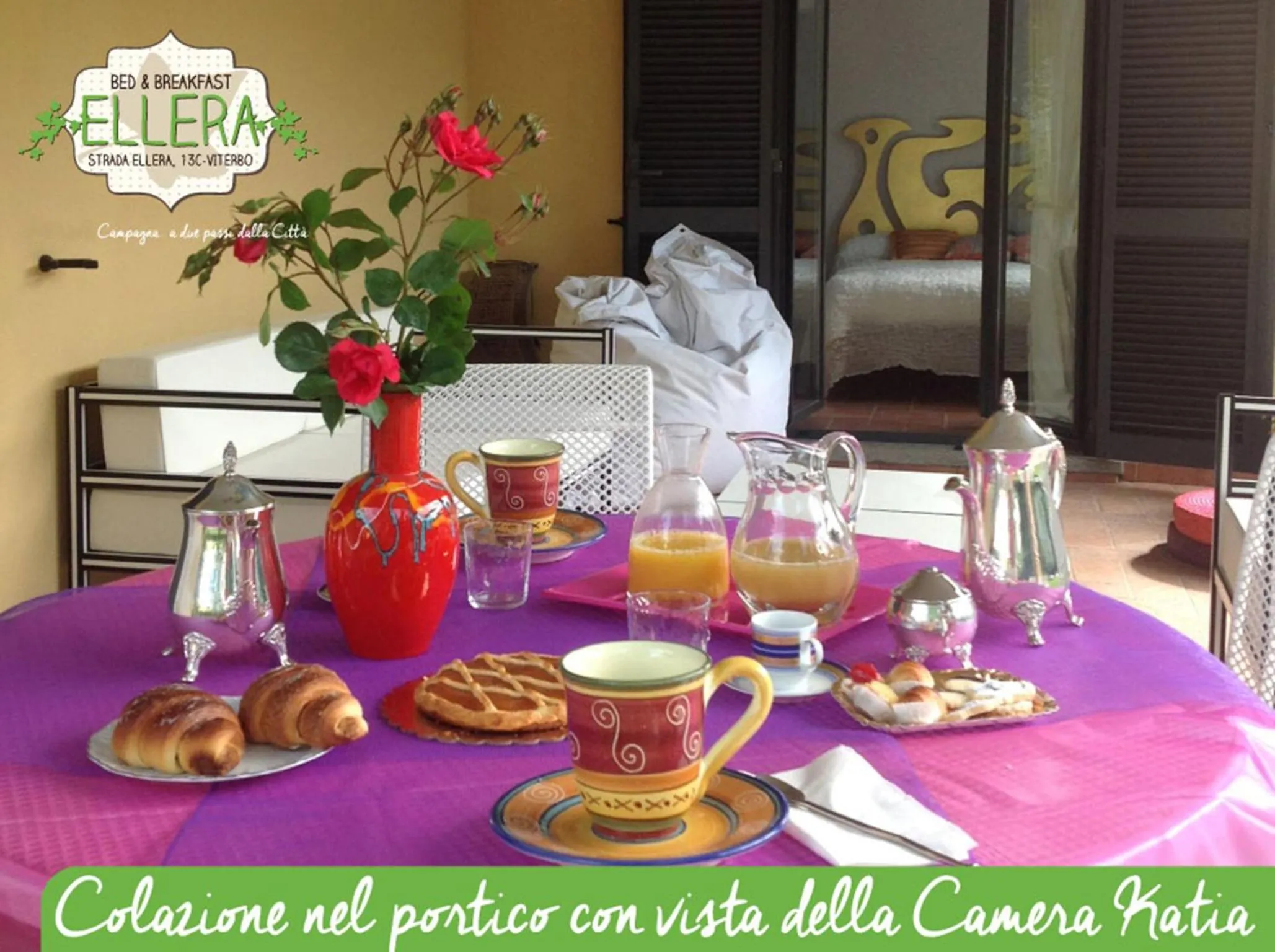 Garden in Bed and breakfast Ellera Viterbo