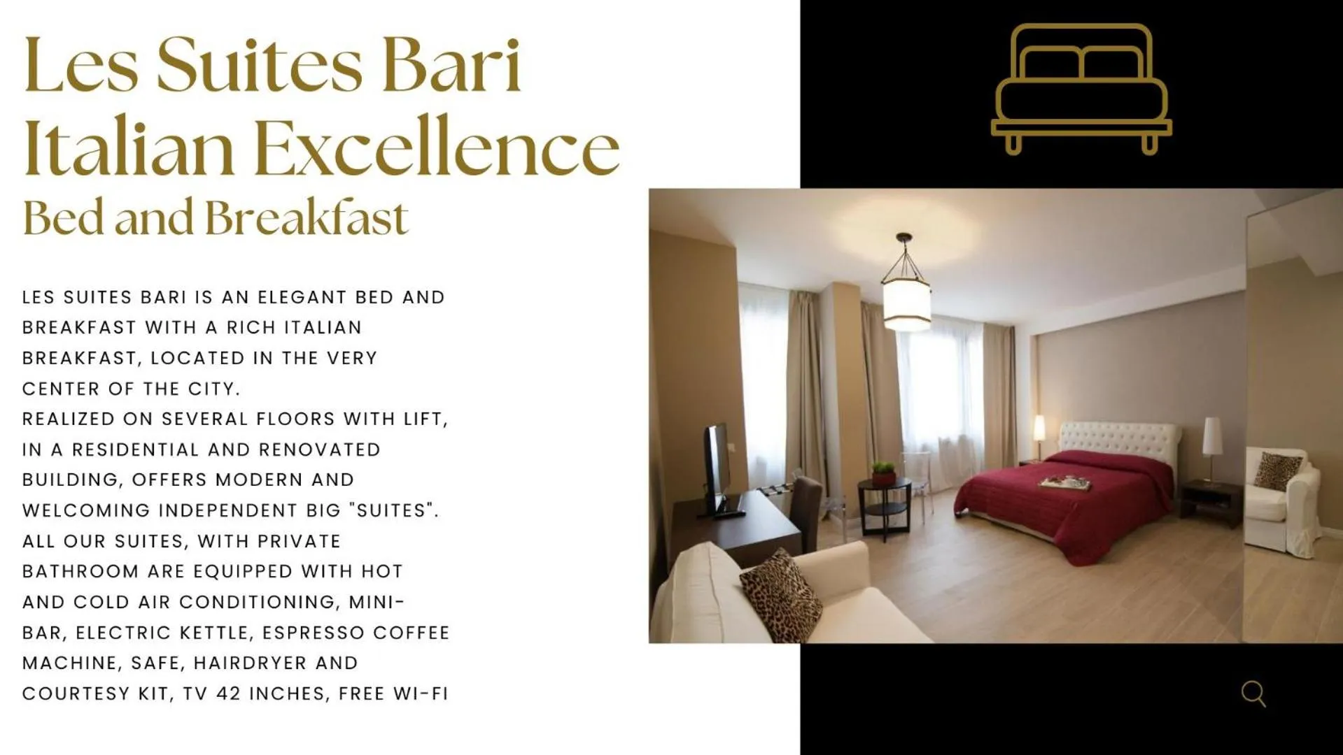 Property logo or sign in Les Suites Bari Italian Excellence Bed and Breakfast