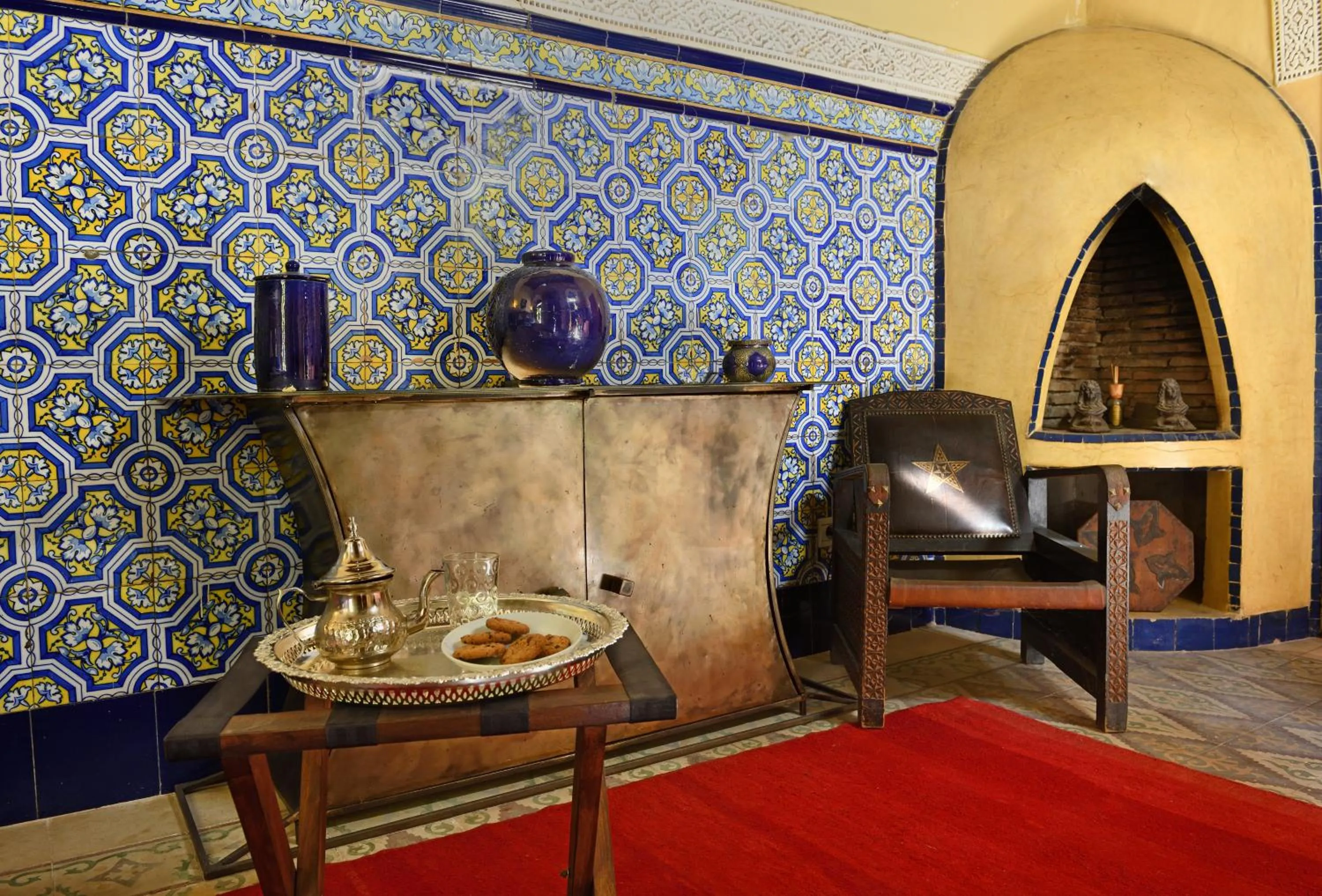 Seating area in Riad L'Aziza