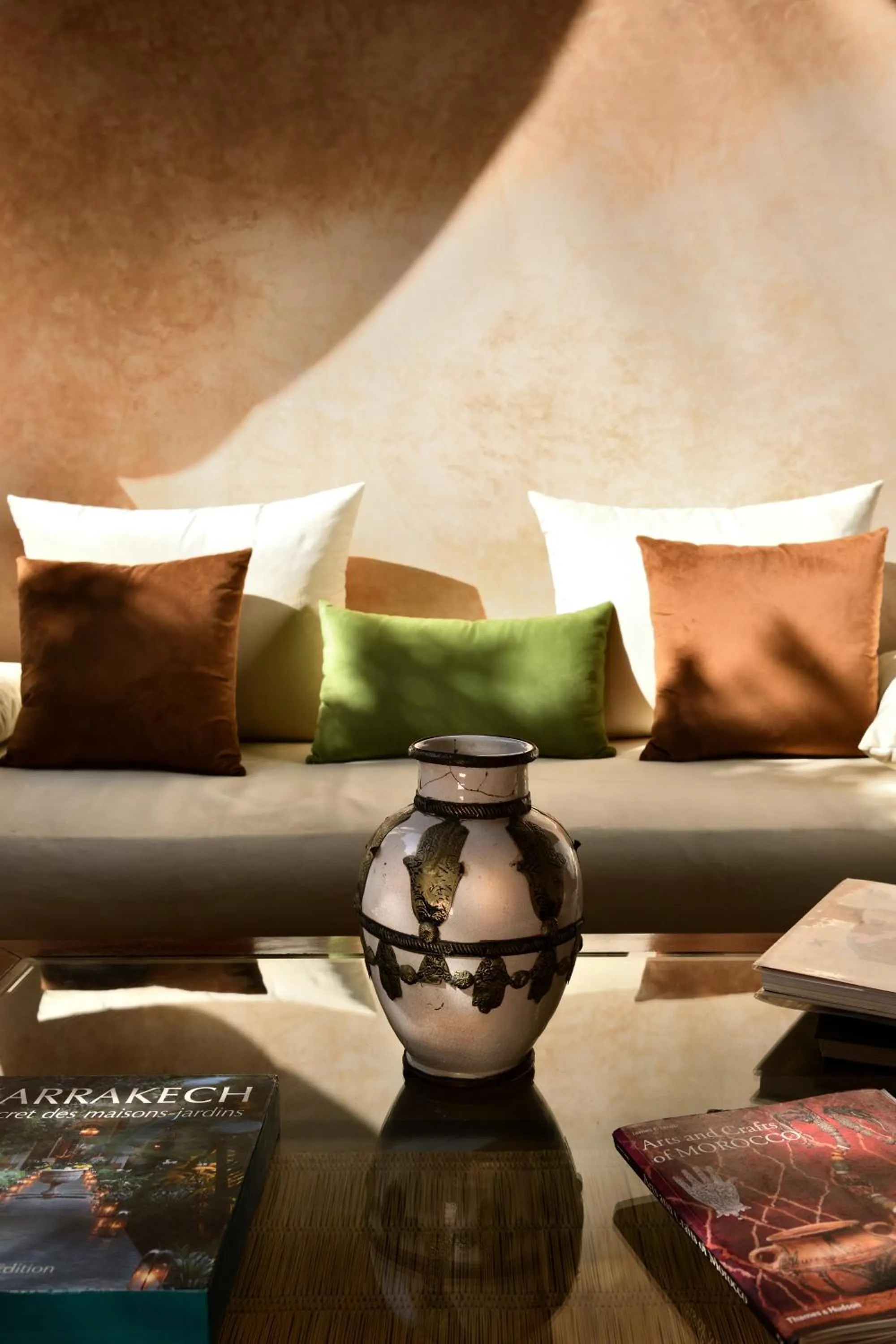 Seating area in Riad L'Aziza