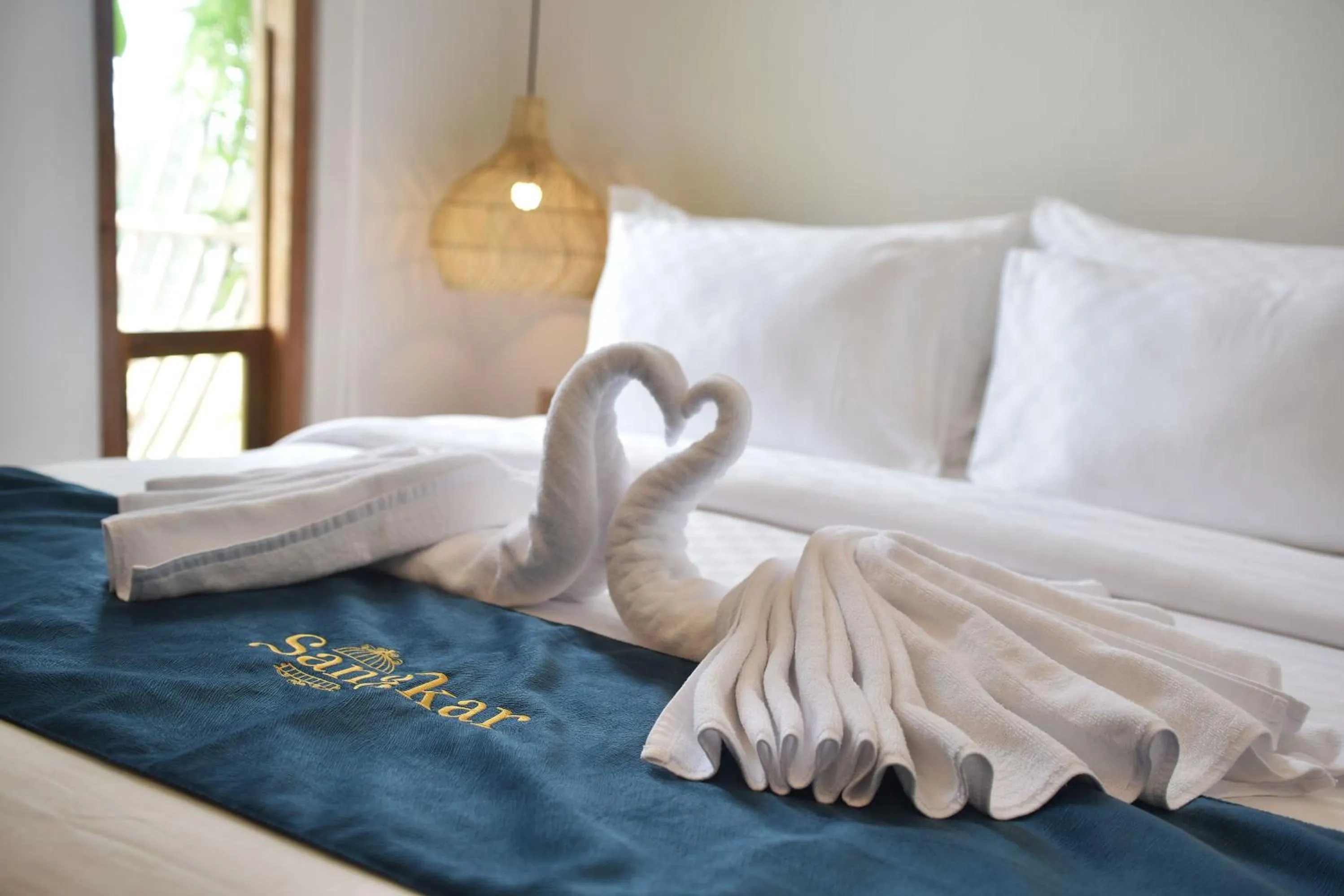 Bed in Sangkar Cottage & Eatery