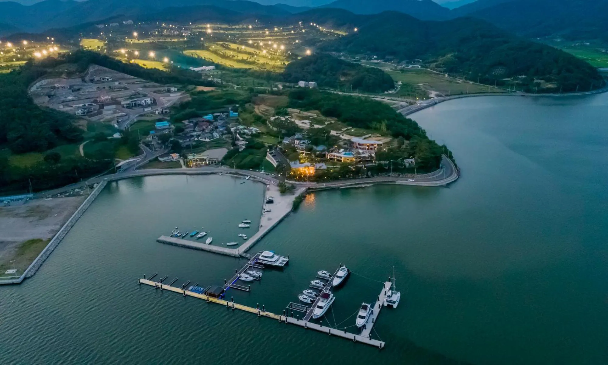 Natural landscape in Goseong hansan marina