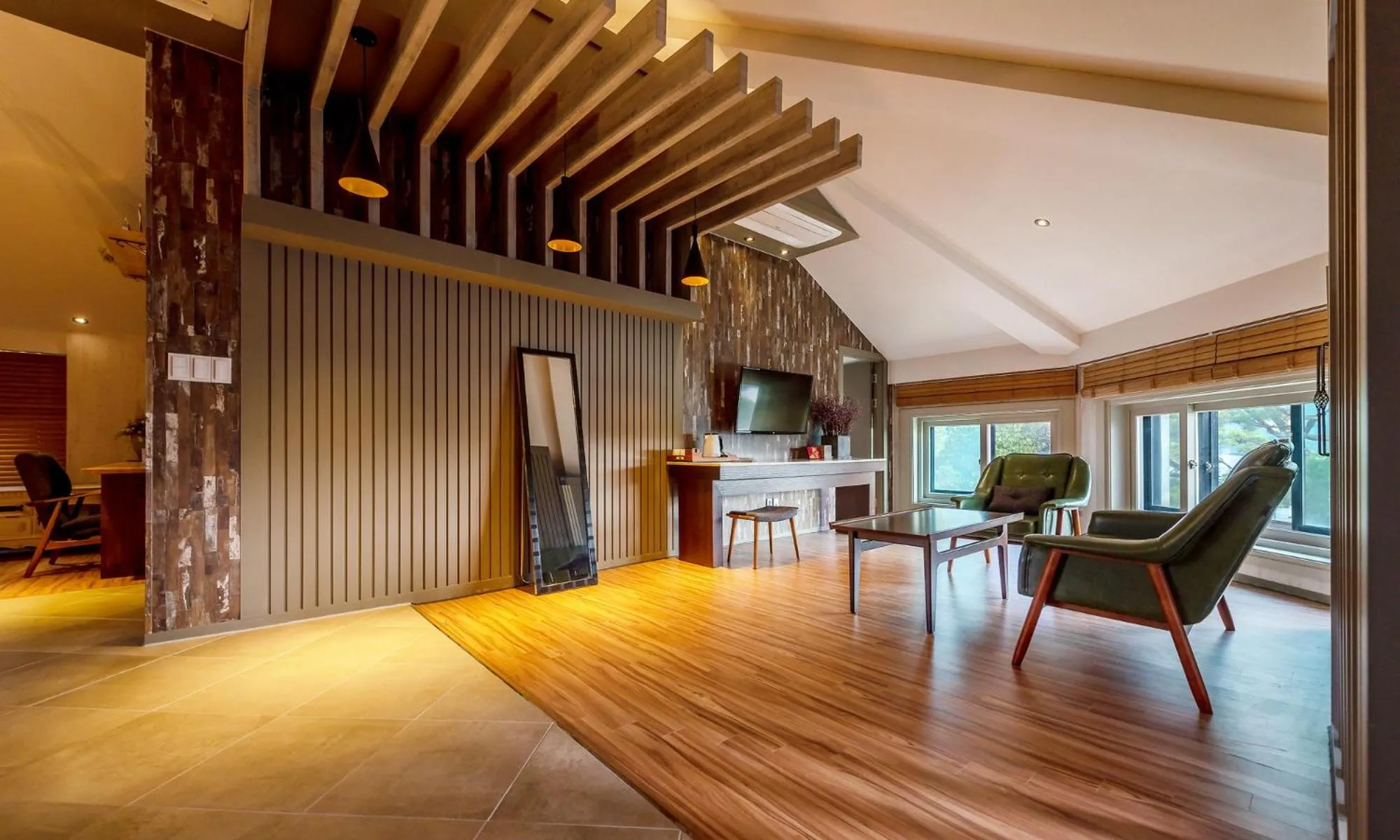 Living room in Goseong hansan marina