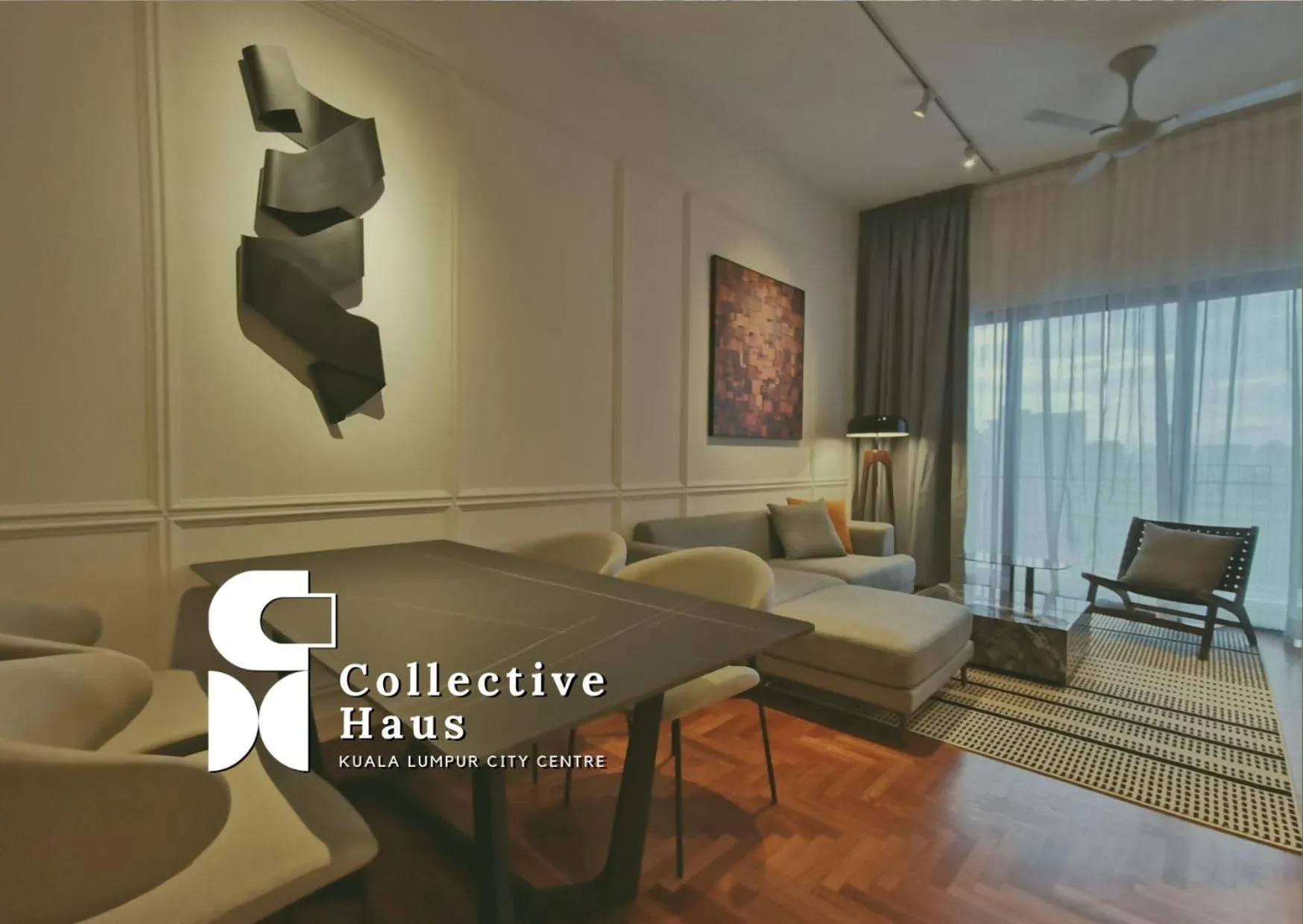 Living room in The Mews KLCC Kuala Lumpur by Collective Haus