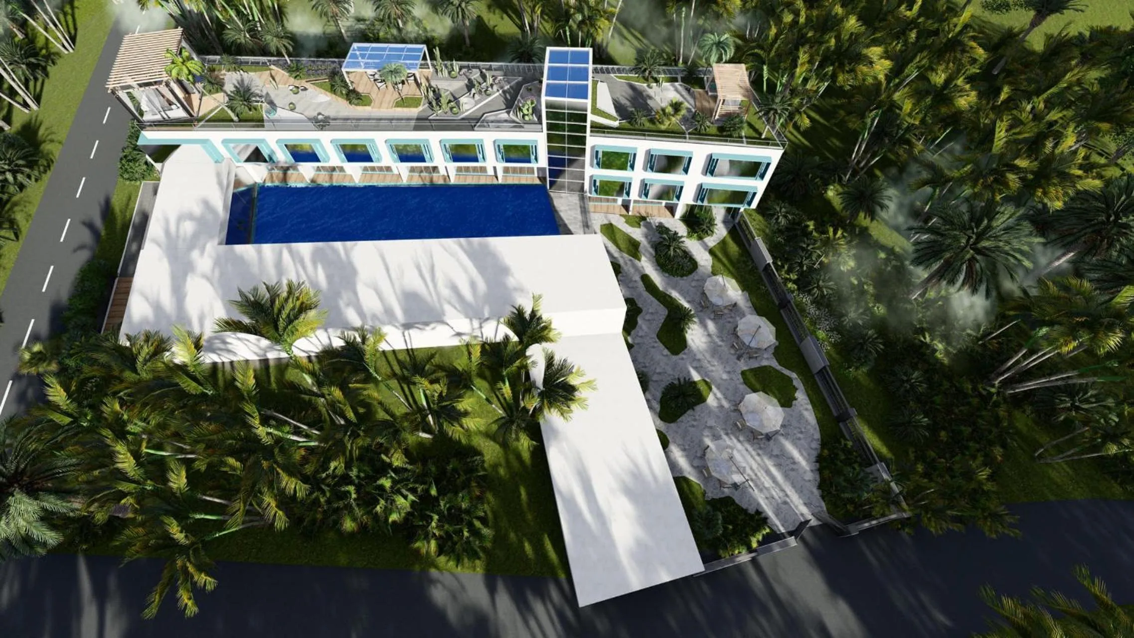 Garden view in Diving Addiction Resort