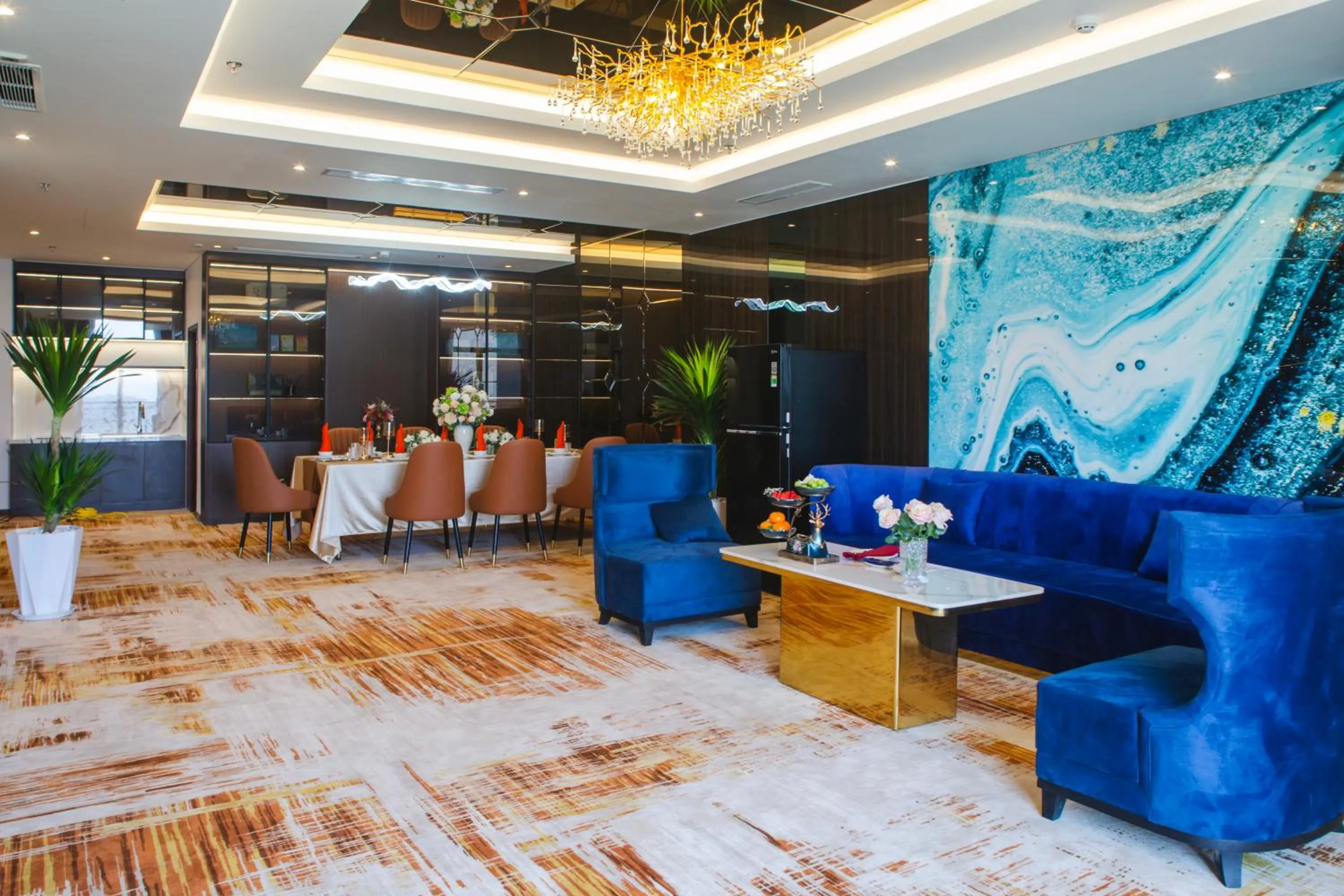 Living room in SANDALS AQUILA HOTEL