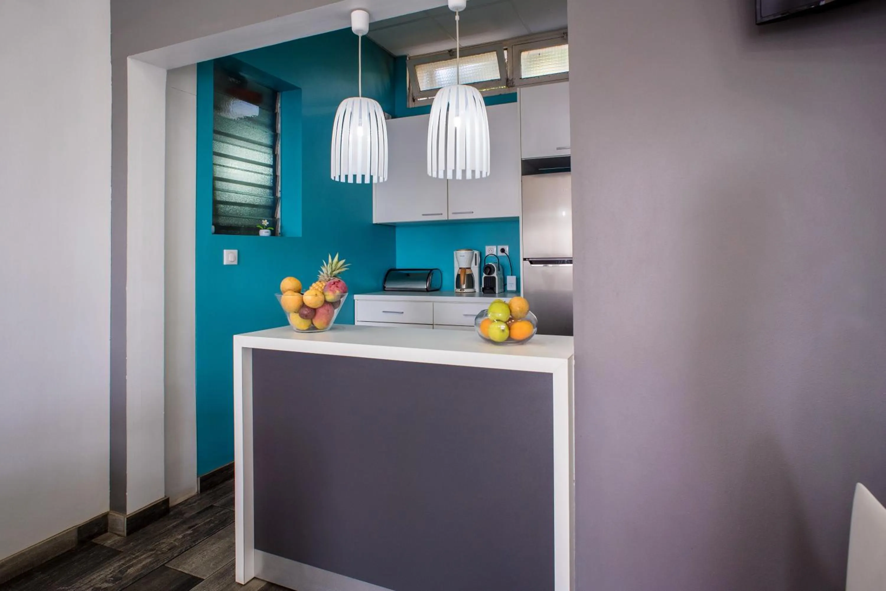 Kitchen or kitchenette in Hotel Cap Sud