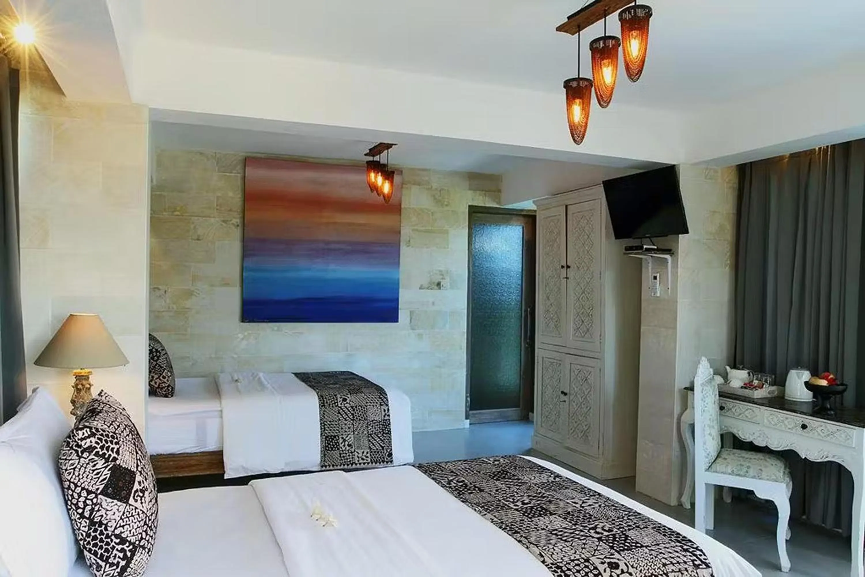 Bedroom, Bed in Bangsring Breeze