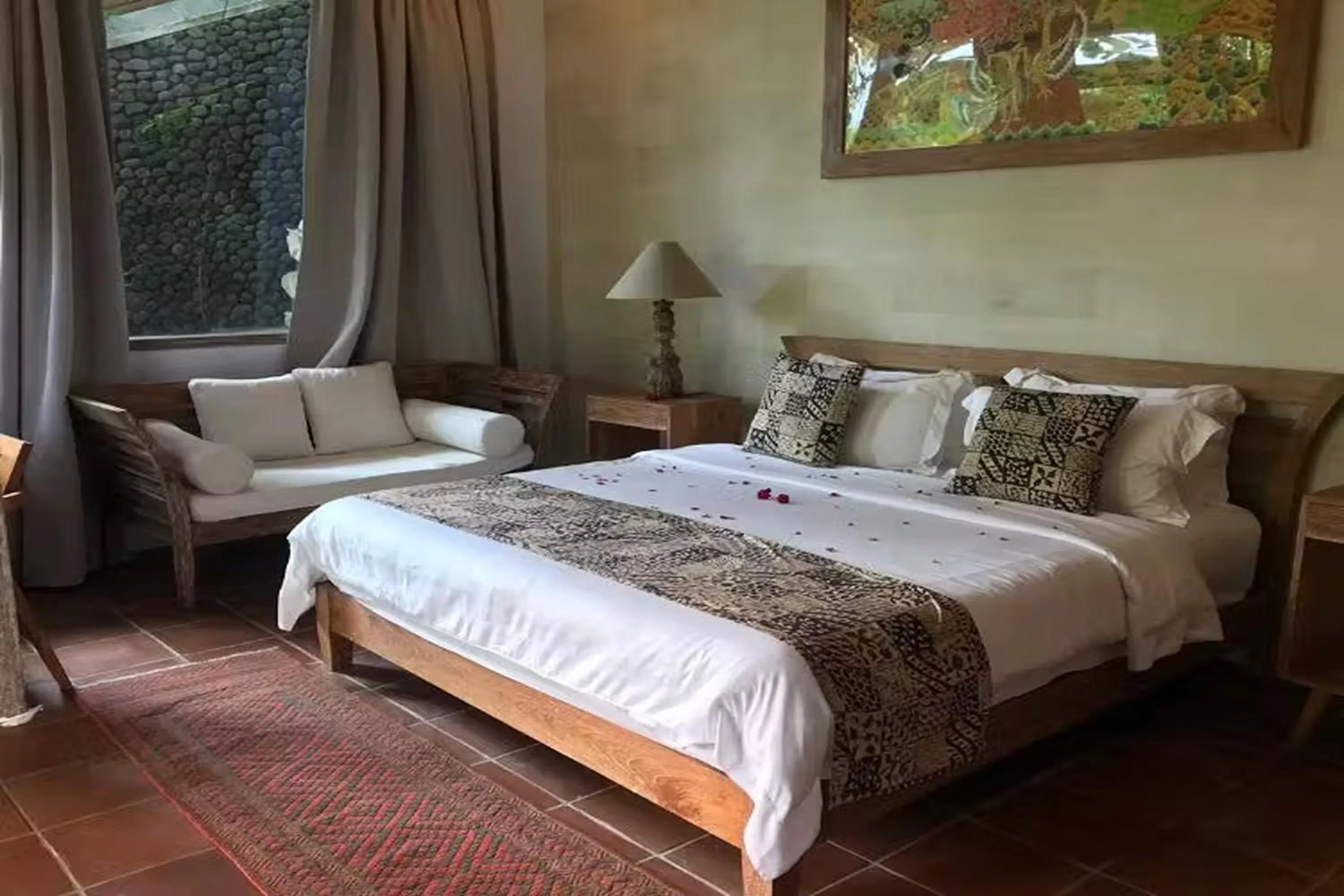 Bedroom, Bed in Bangsring Breeze