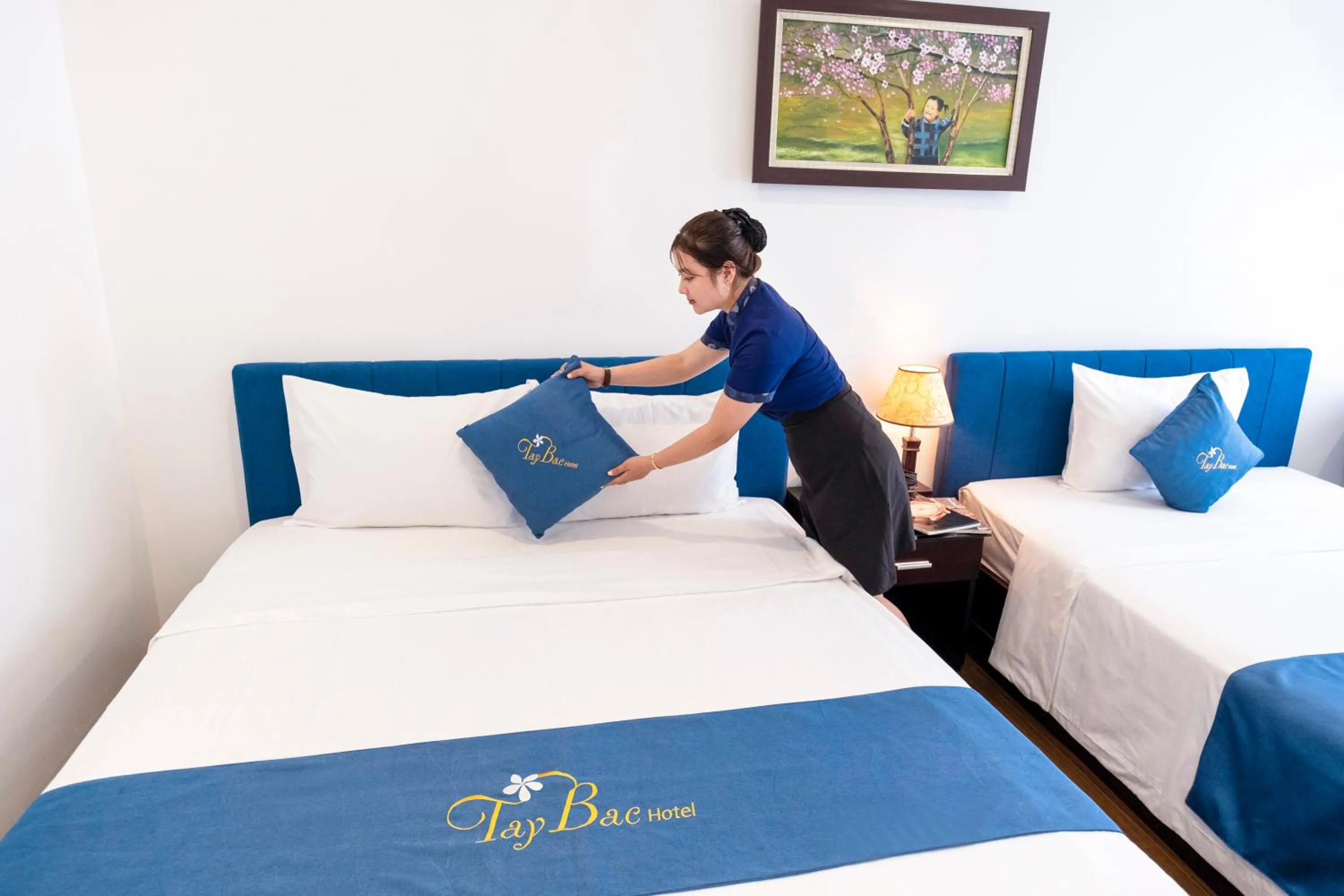 Bed in Tay Bac Hotel Da Nang