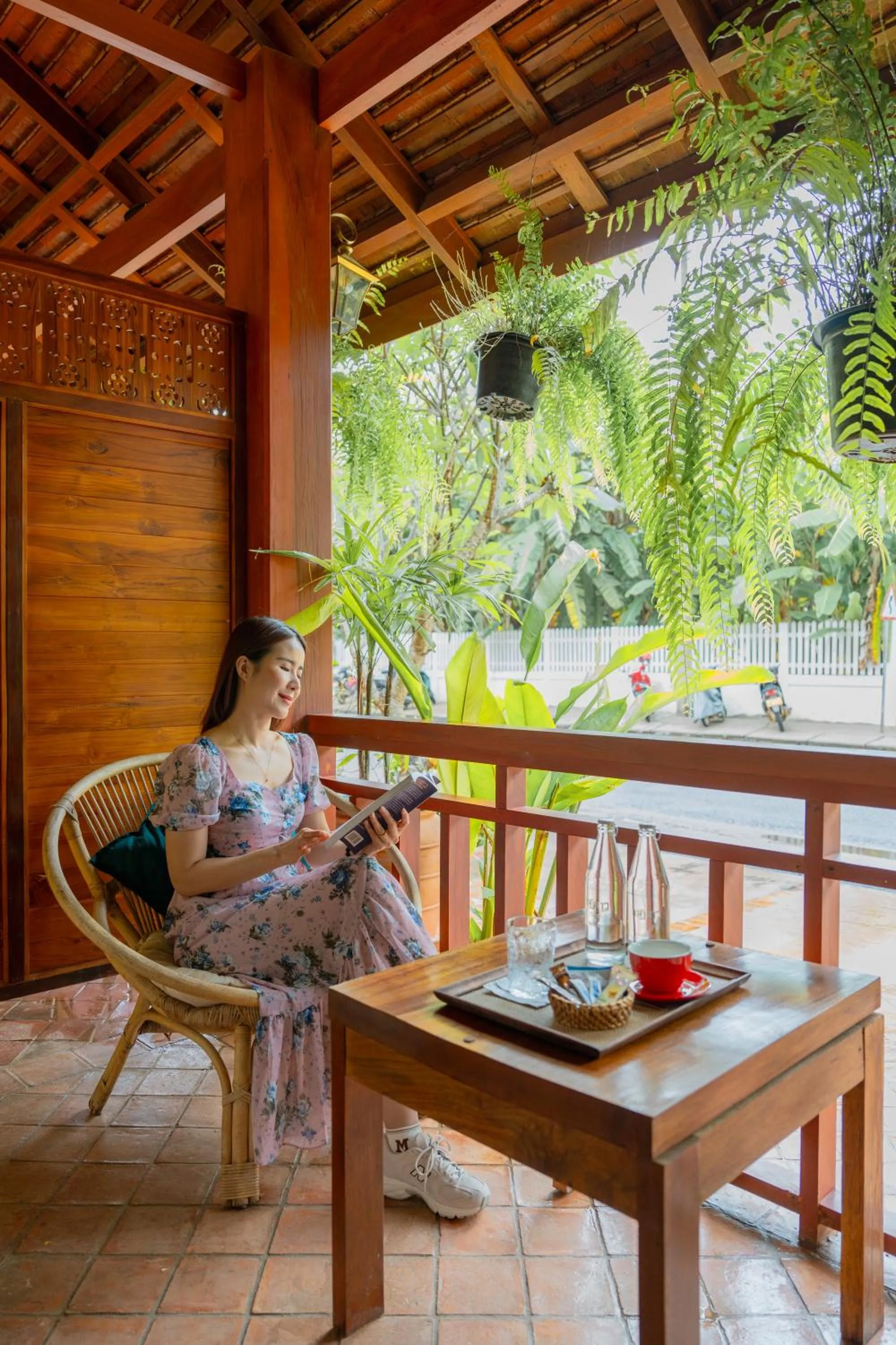 Quiet street view in Senglao Boutique Hotel Luang Prabang