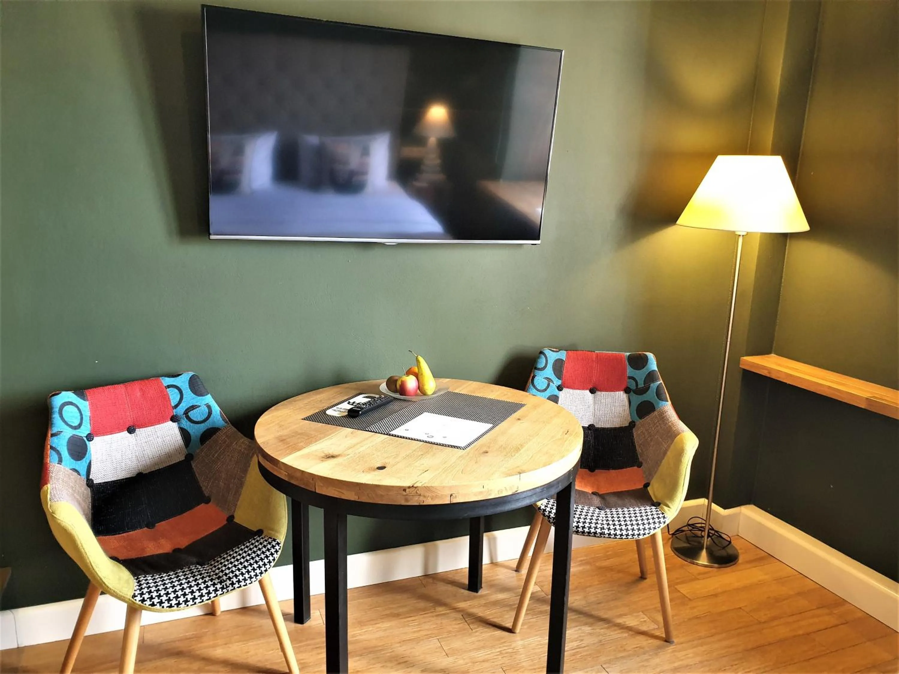 Seating area in SleepWell Ordynacka