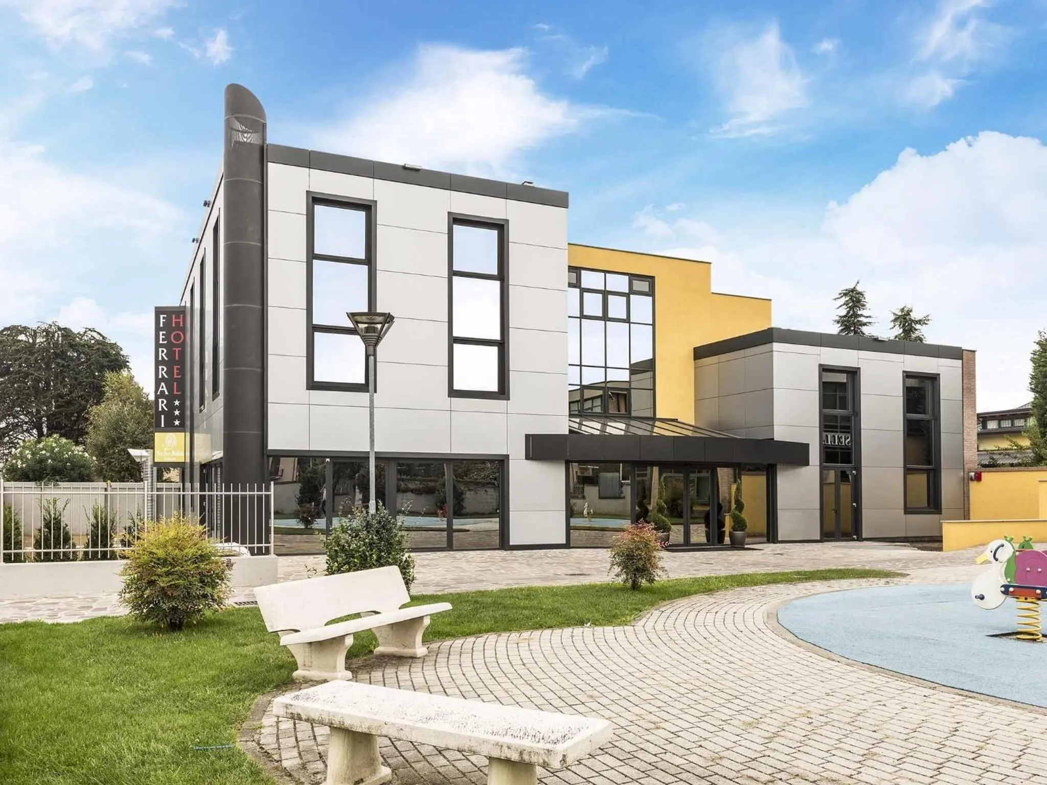 Facade/entrance in Ferrari Hotel