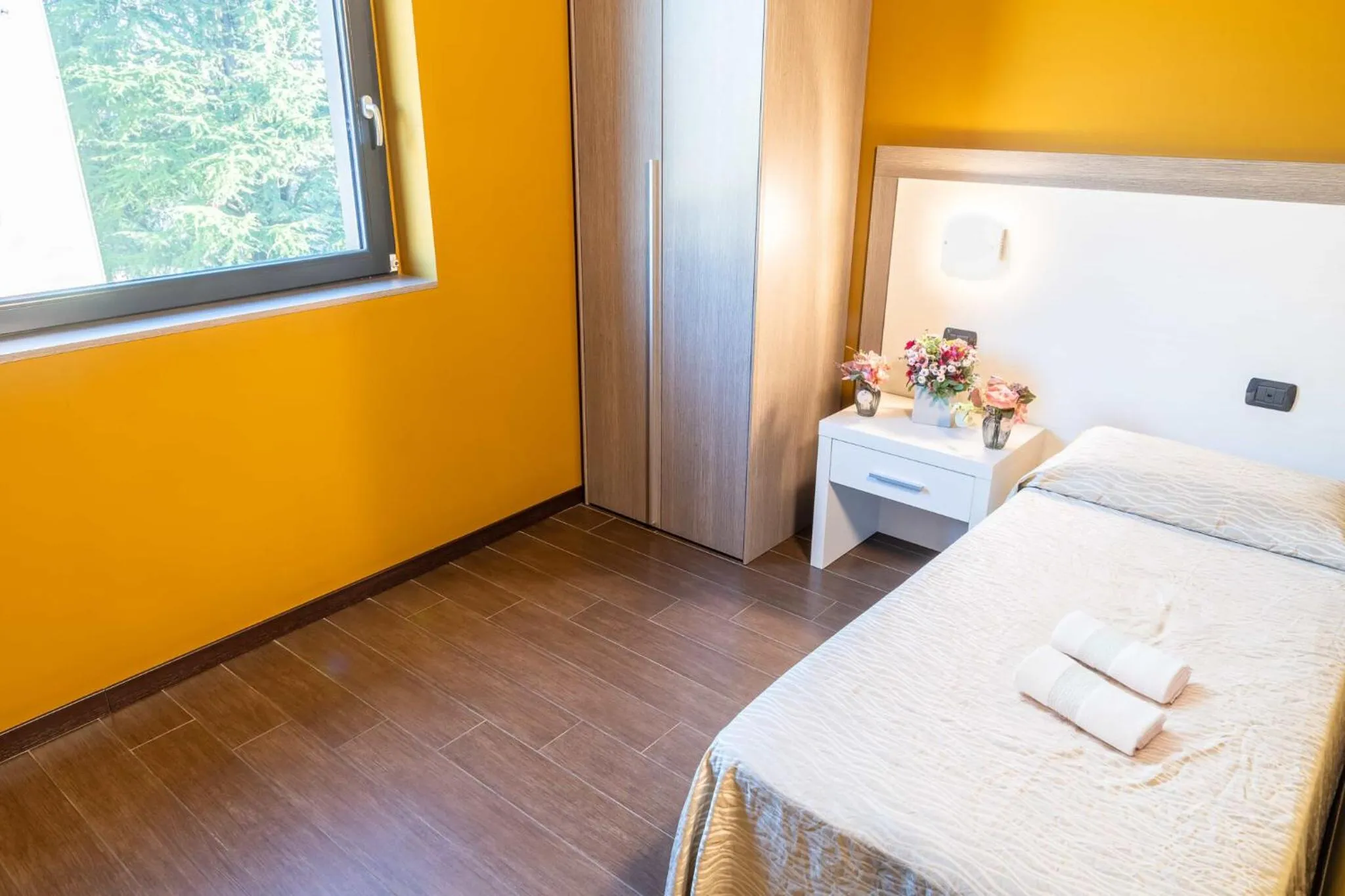 Bed in Ferrari Hotel