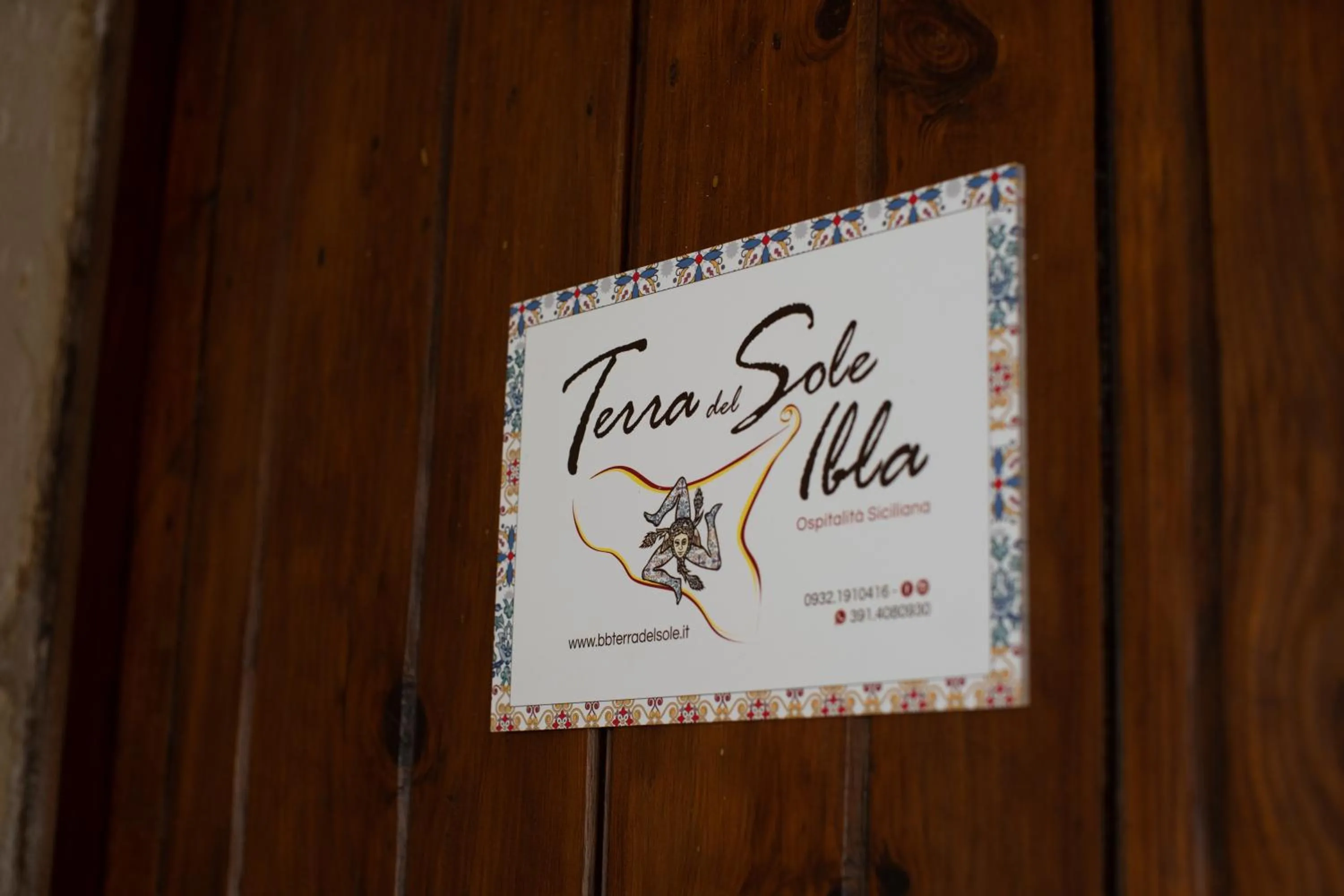 Decorative detail in Bed and Breakfast Terra del Sole Ibla