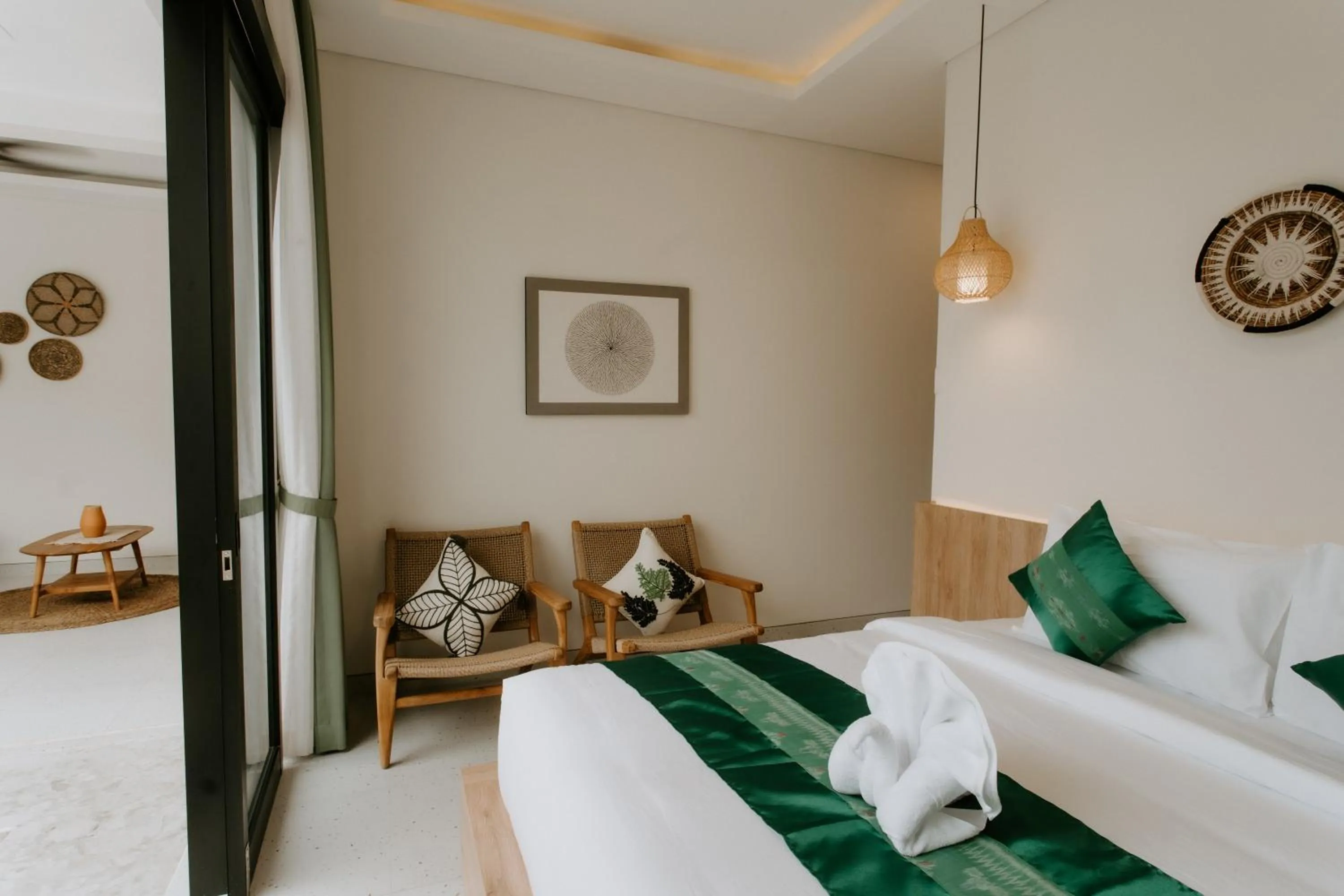 Bed in The Pahala Villas