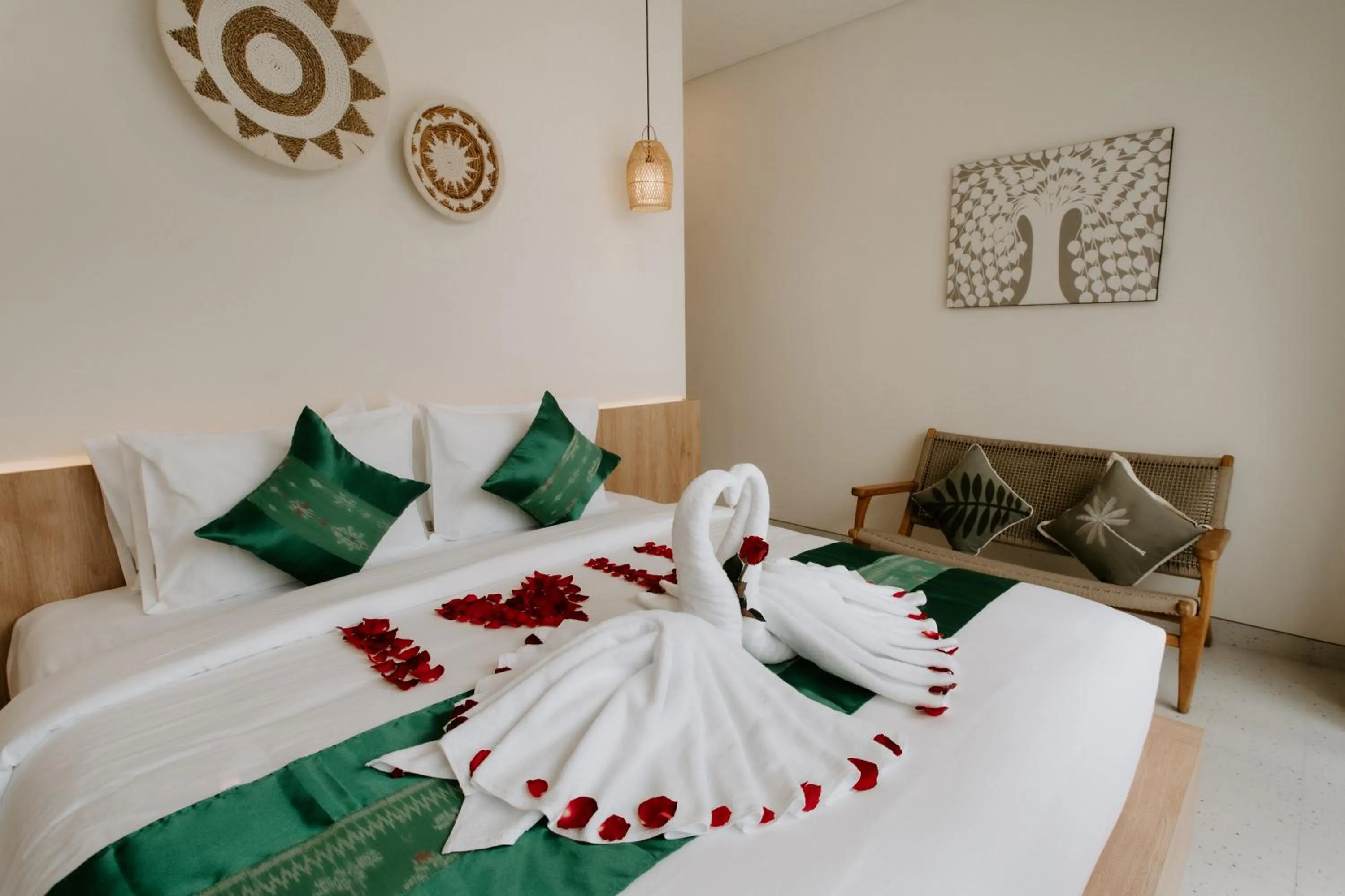 Bed in The Pahala Villas