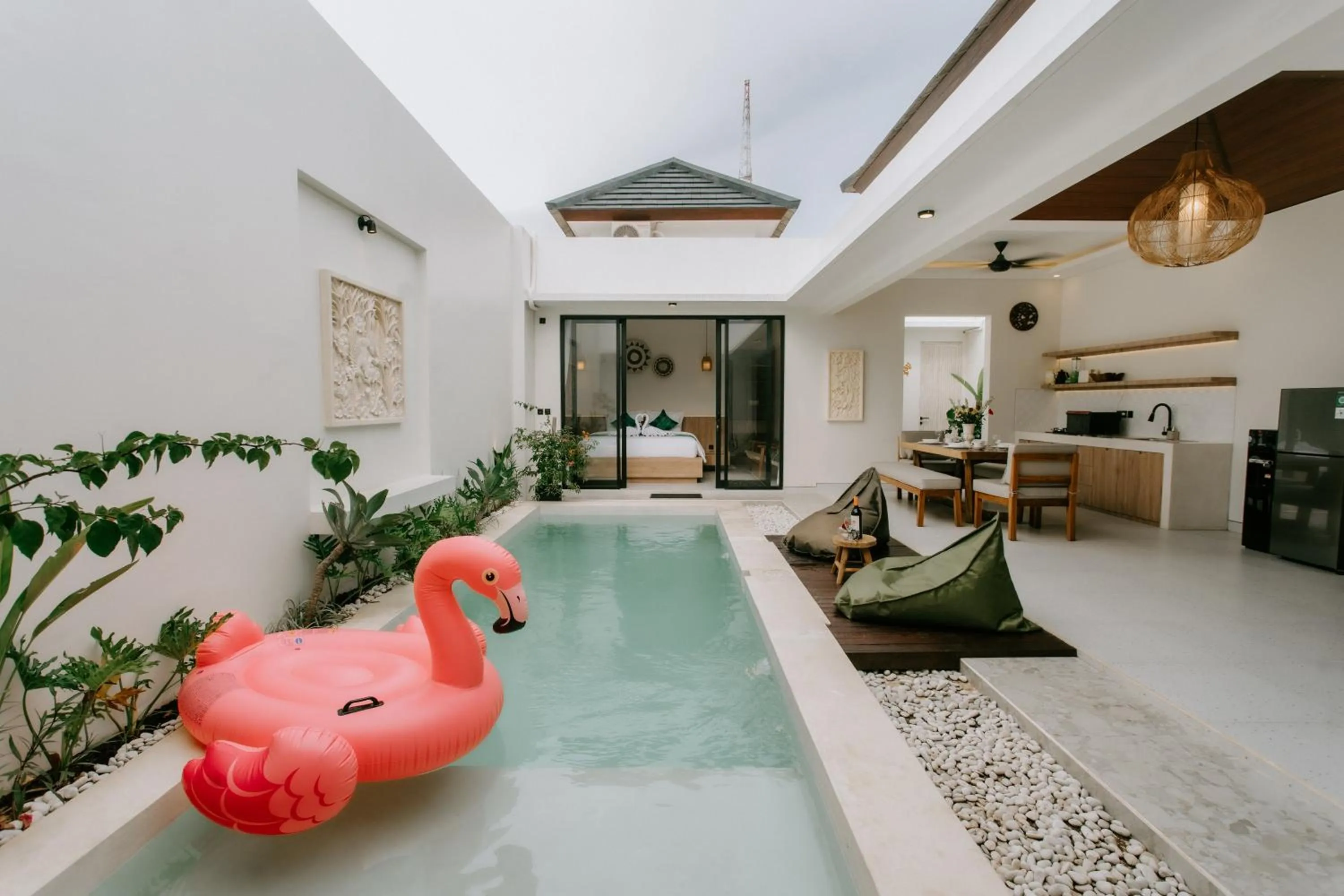 Seating area in The Pahala Villas