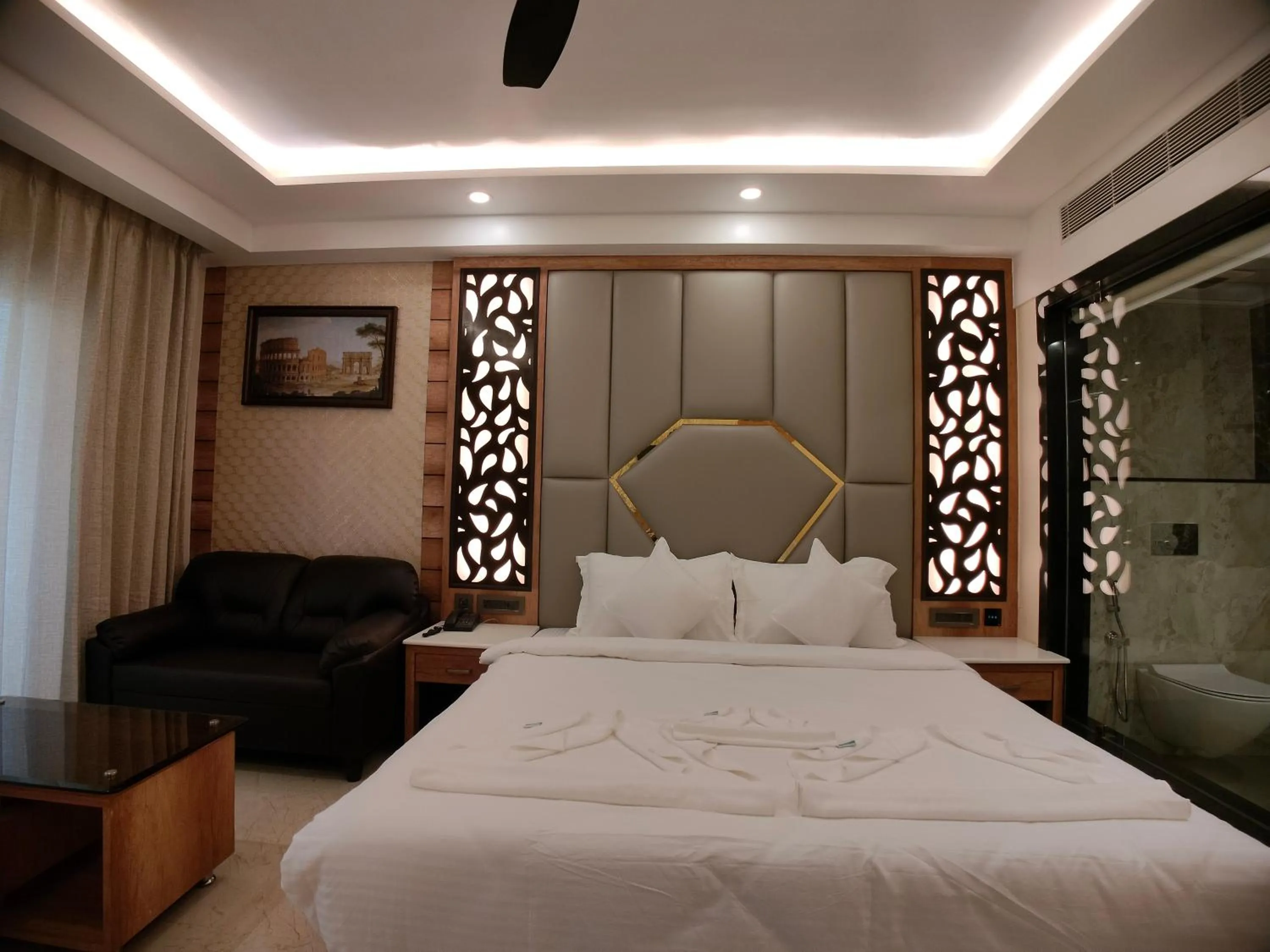 Bed in AGM GRAND HOTEL & Spa