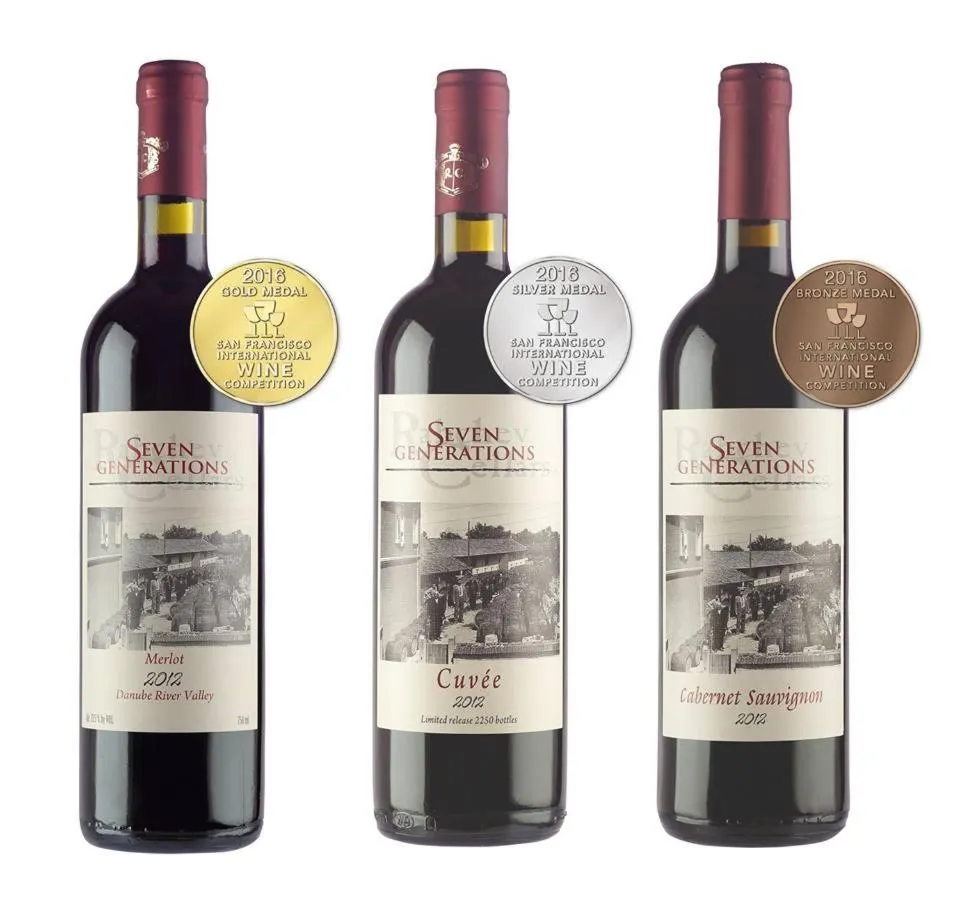 Certificate/Award in Seven Generations Winery Hotel