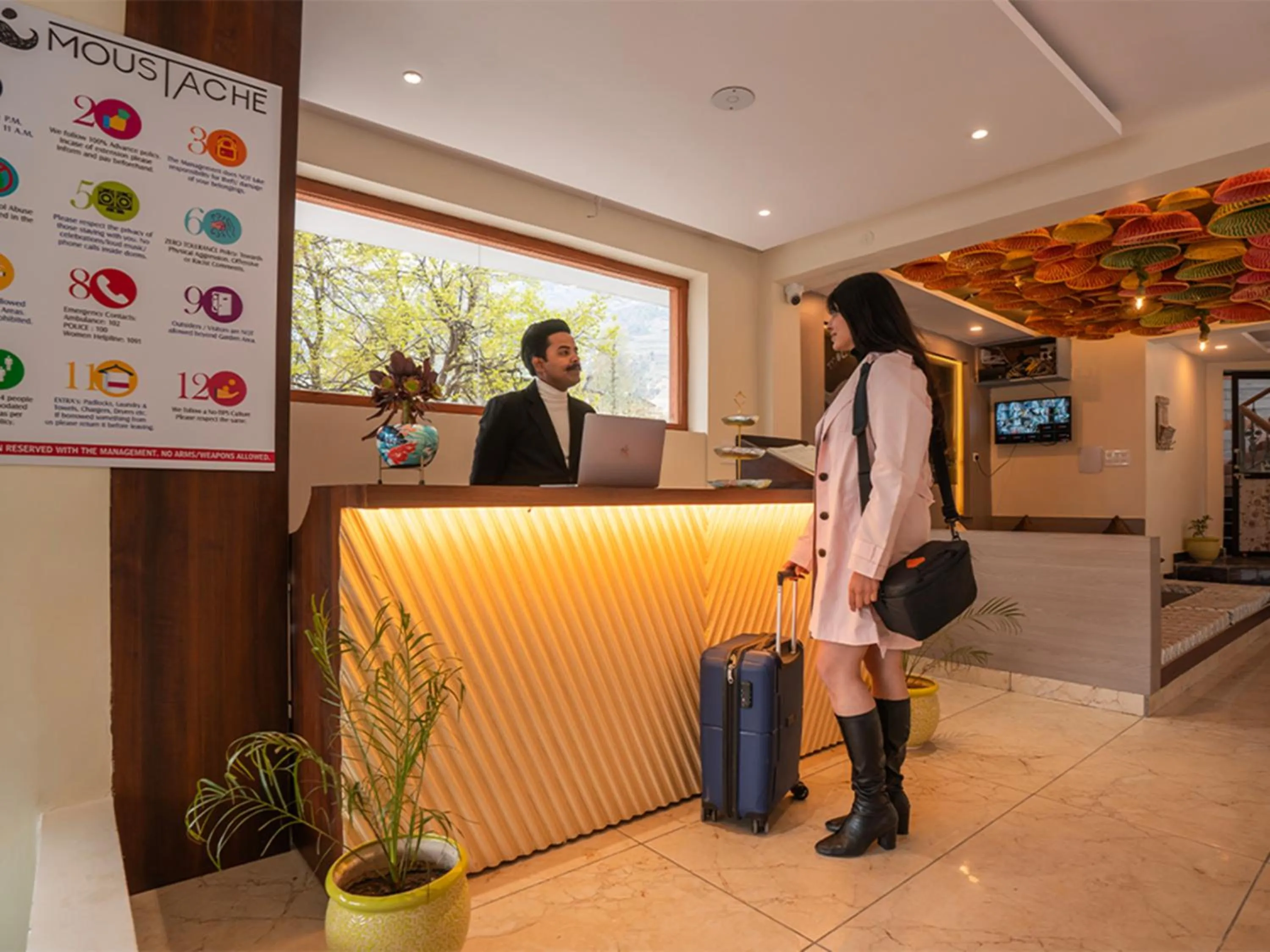 Facade/entrance in Moustache Manali