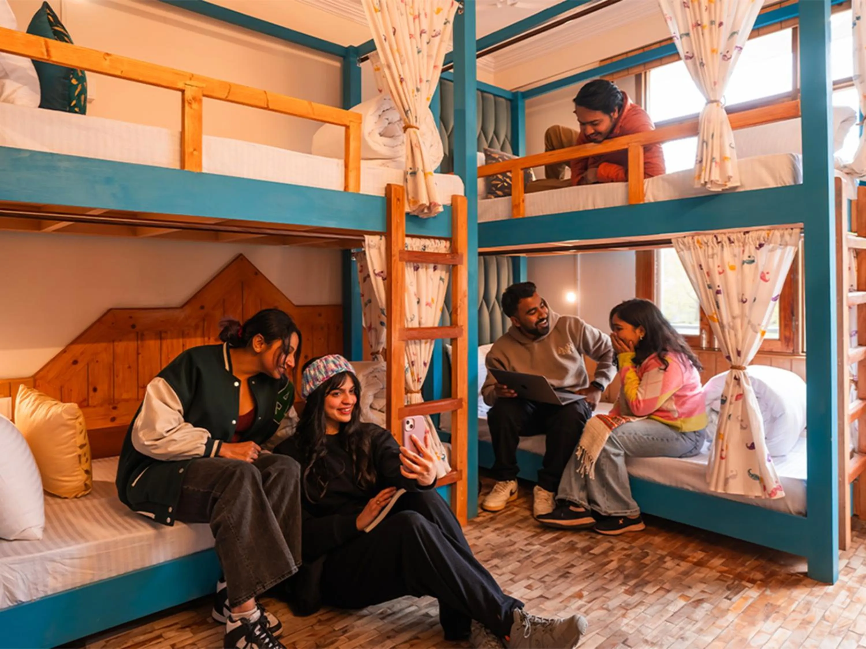 Bed in Moustache Manali